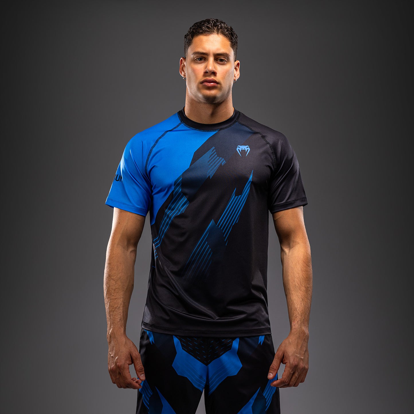 Venum No-Gi 6.0 Dry-Tech T-Shirt - Schwarz/Blau