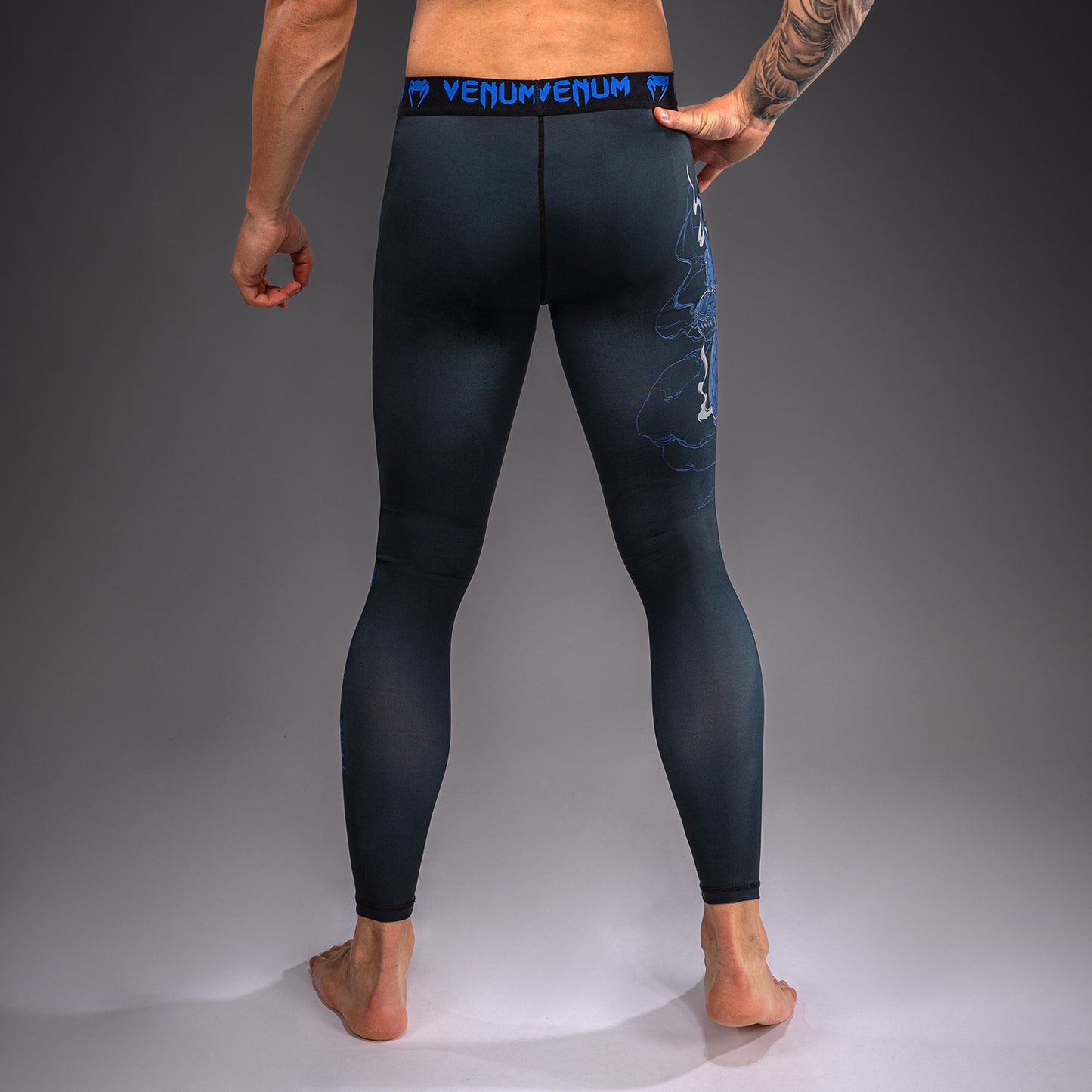 Venum Thunder Dragon Spats – Schwarz/Königsblau