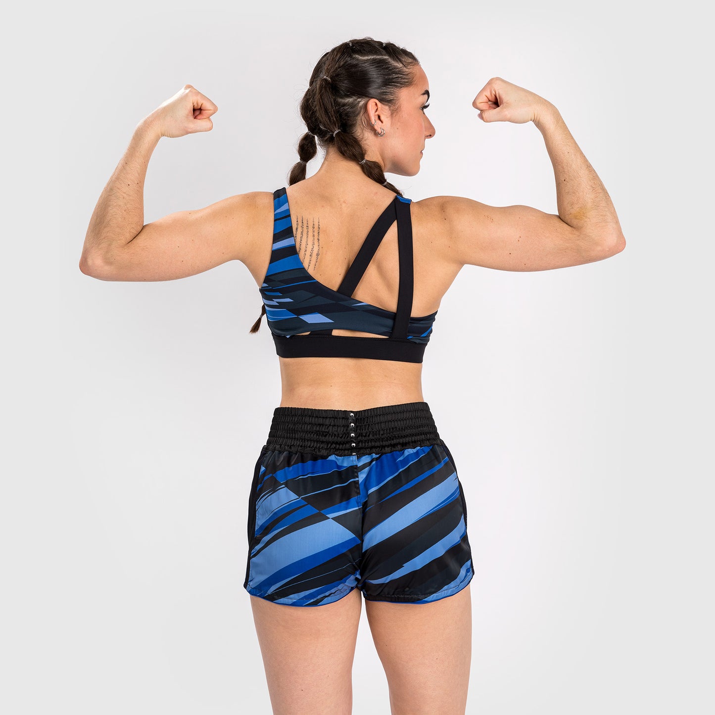 Venum Abyss Frauen Muay Thai Shorts - Schattenblau