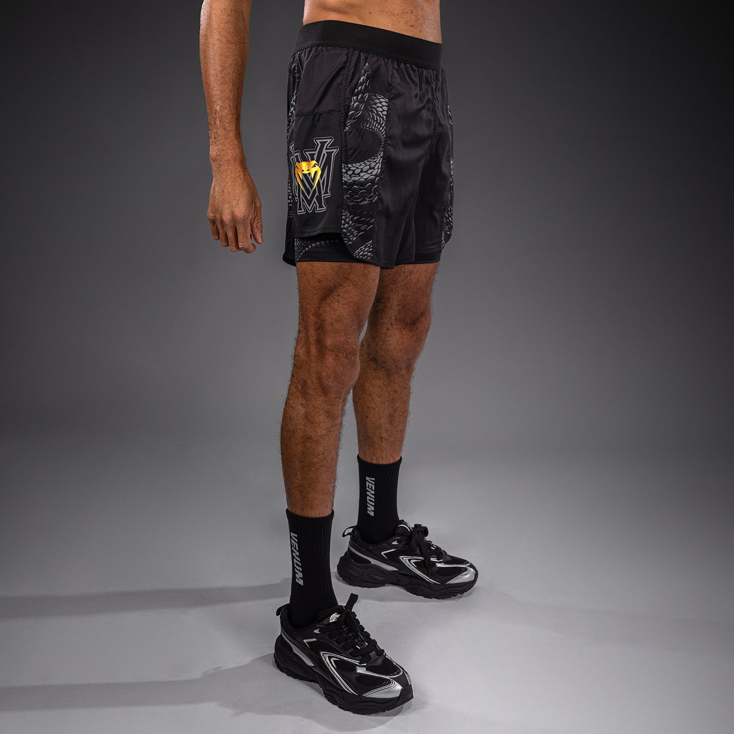 Venum Matupa Trainingsshorts - Schwarz/Grau/Gold