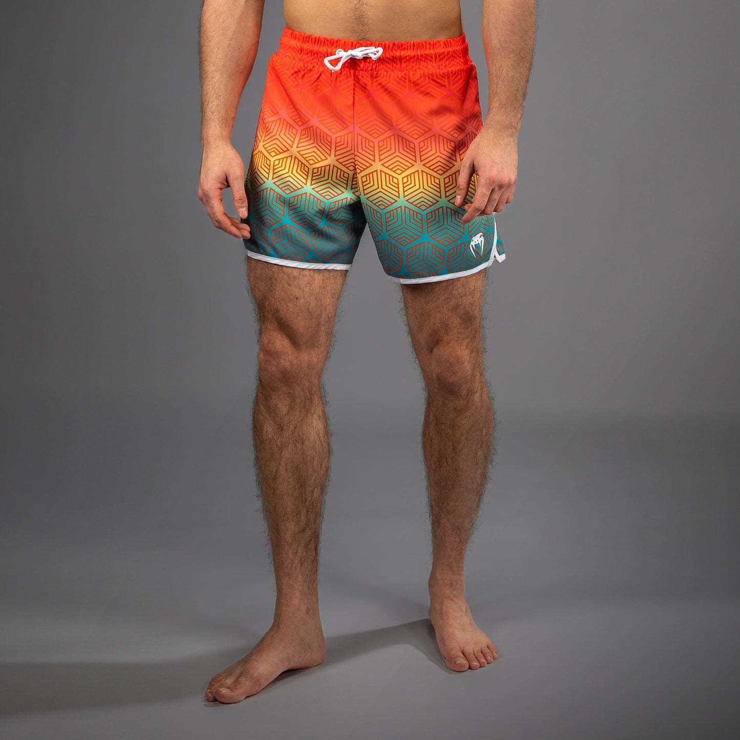 Venum Octane Boardshorts - Sunset Orange/Himmelblau
