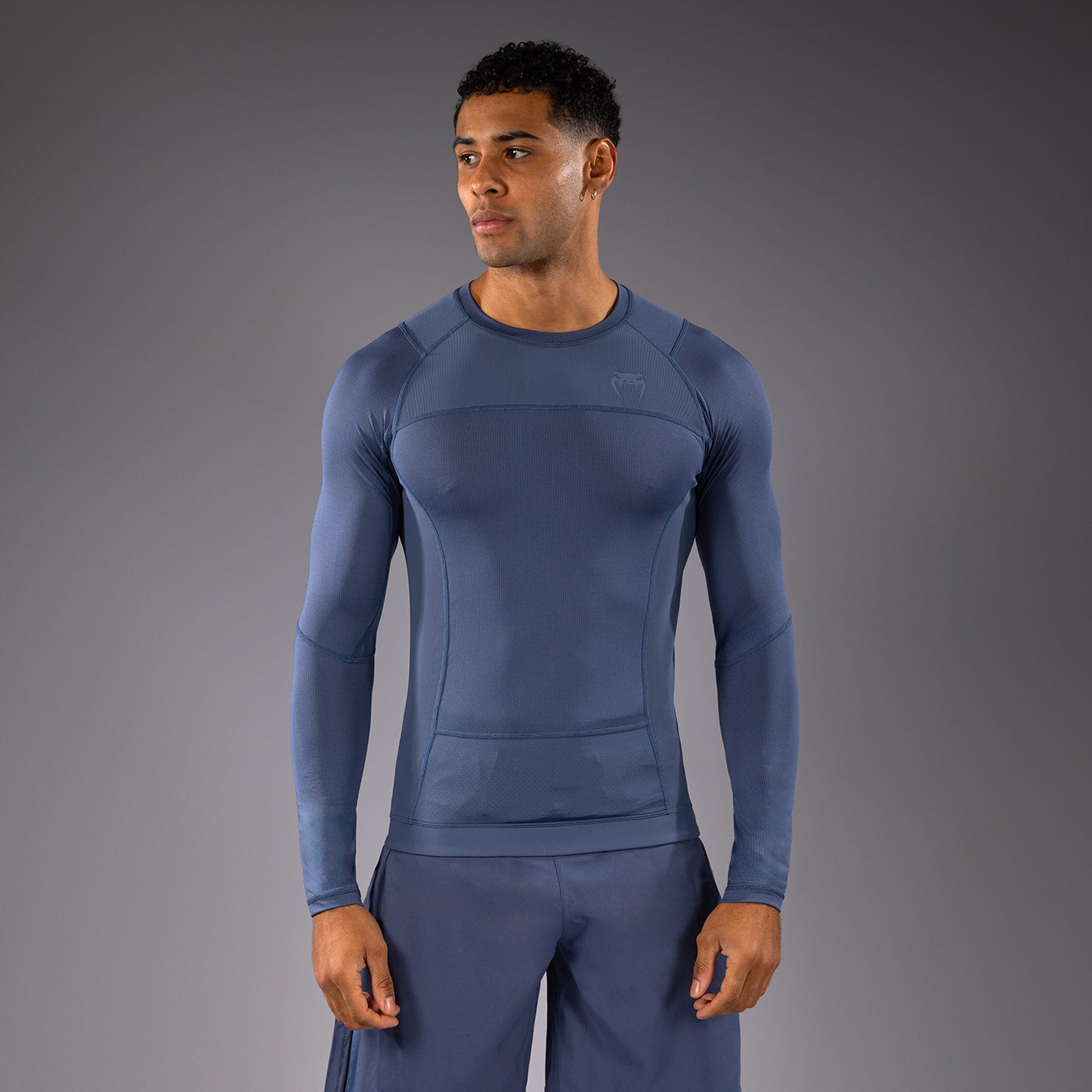 Venum G-Fit Air Herren Langarm Rashguard - Nebelblau