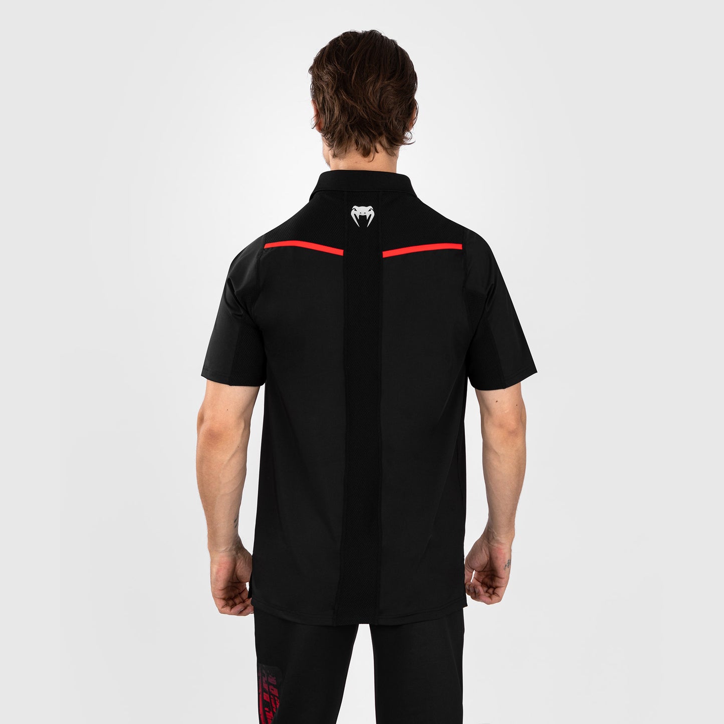 UFC Venum Performance Institute 2.0 Poloshirt für Männer - Schwarz/Rot