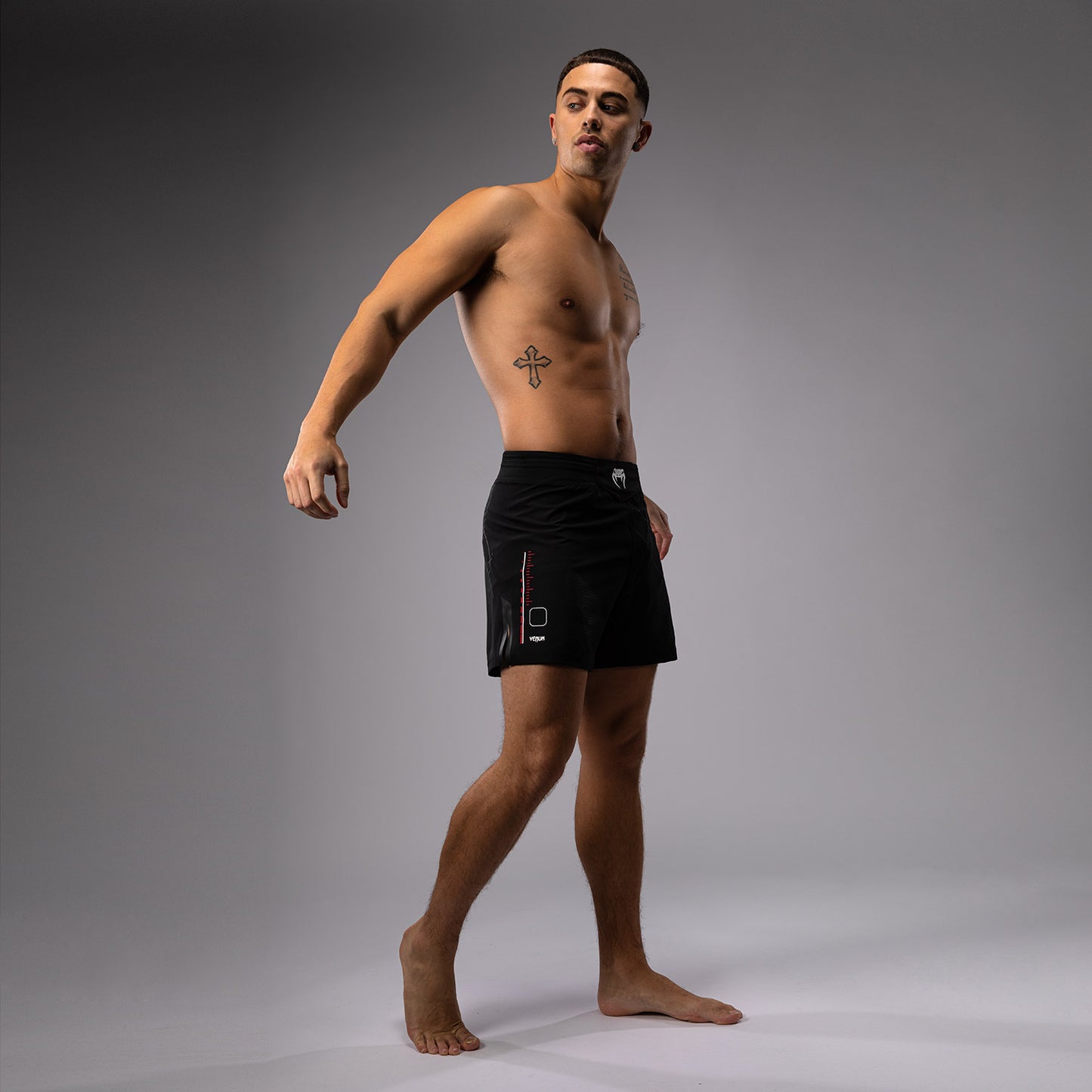 Venum Tactical XT Fightshorts für Männer - Schwarz/Feuerrot