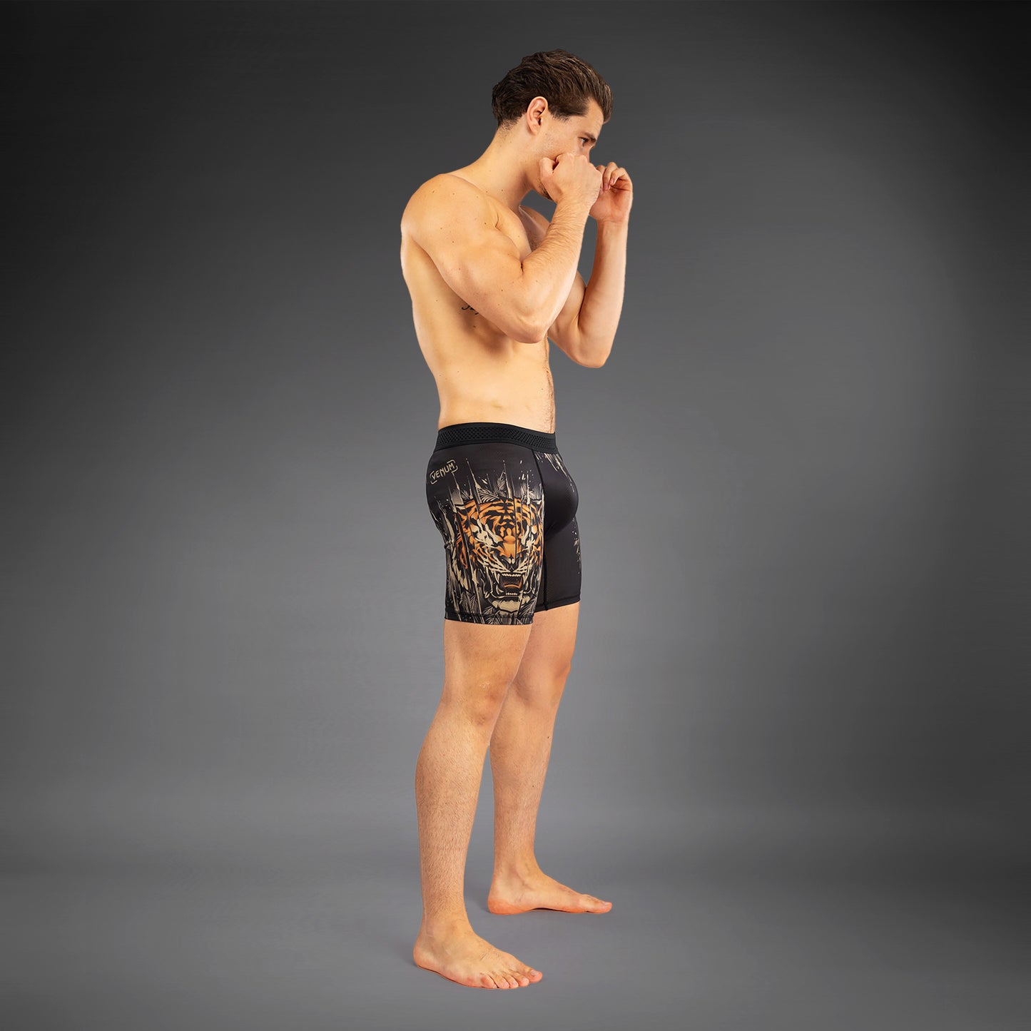 Venum Tiger Herren Vale Tudo - Schwarz/Neon Orange