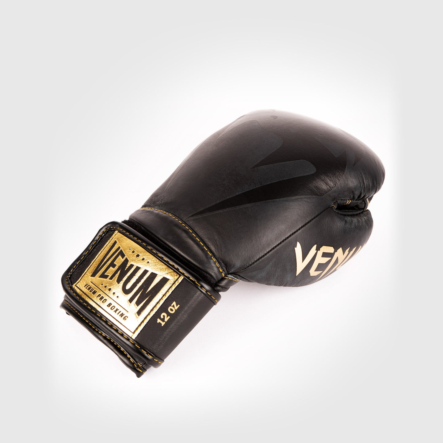 Venum Giant 2.0 professionelle Boxhandschuhe - Klettverschluss - Schwarz/Swcharz-Gold