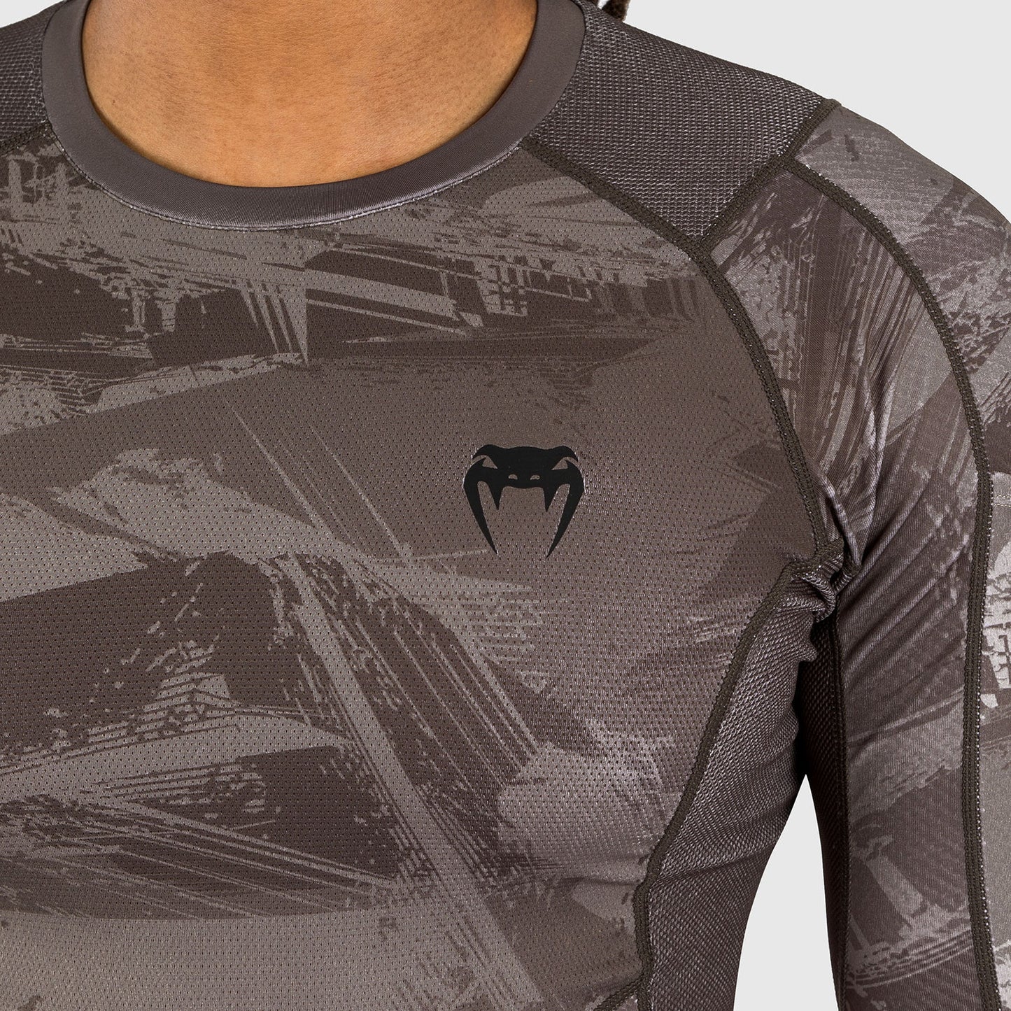 Venum Electron 3.0 Langärmeliger Rashguard - Sand