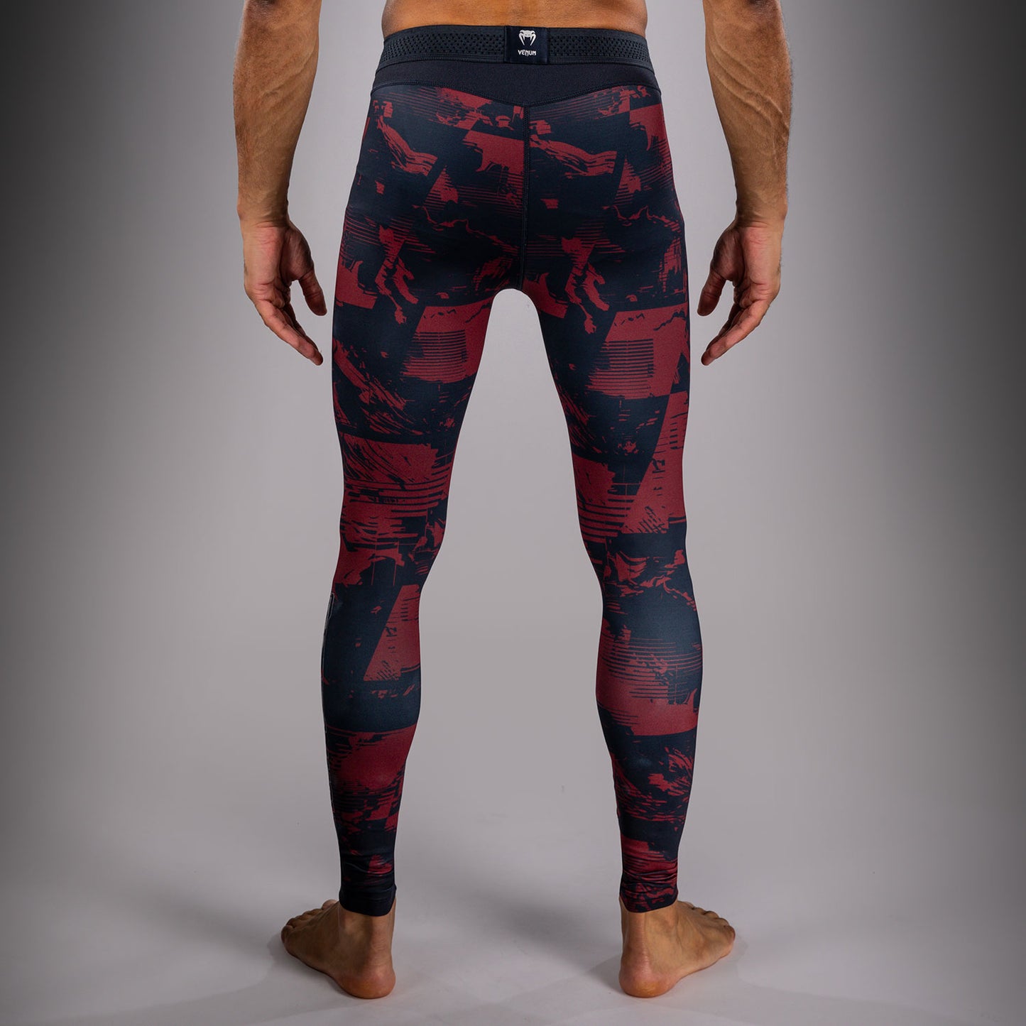 UFC Zenith by Venum Authentic Fight Week Performance Tight Herren - Marineblau/Burgunderrot/Silber