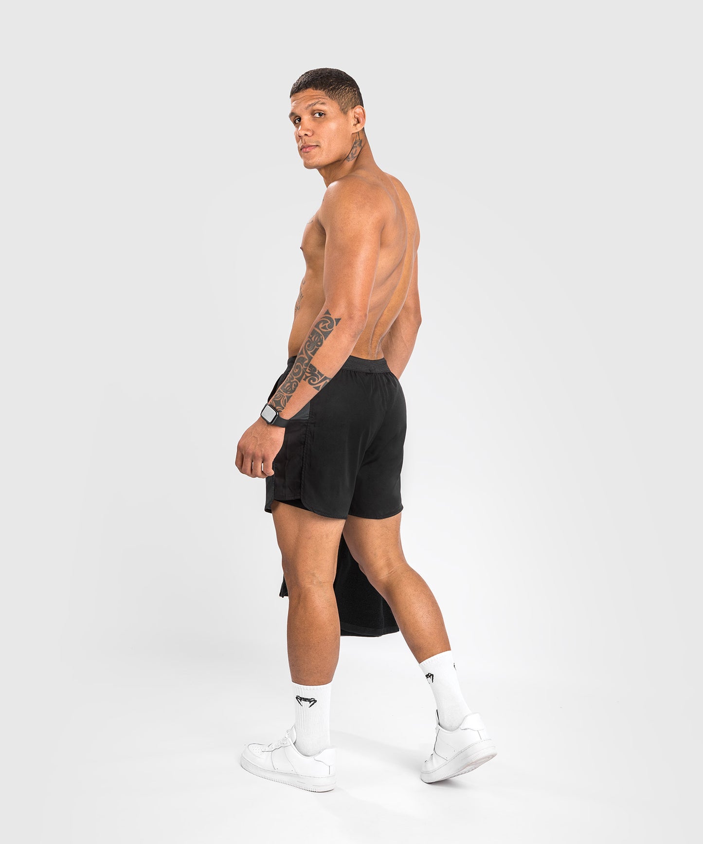Venum Biomecha 2-in-1 Trainingsshorts - Schwarz/Grau