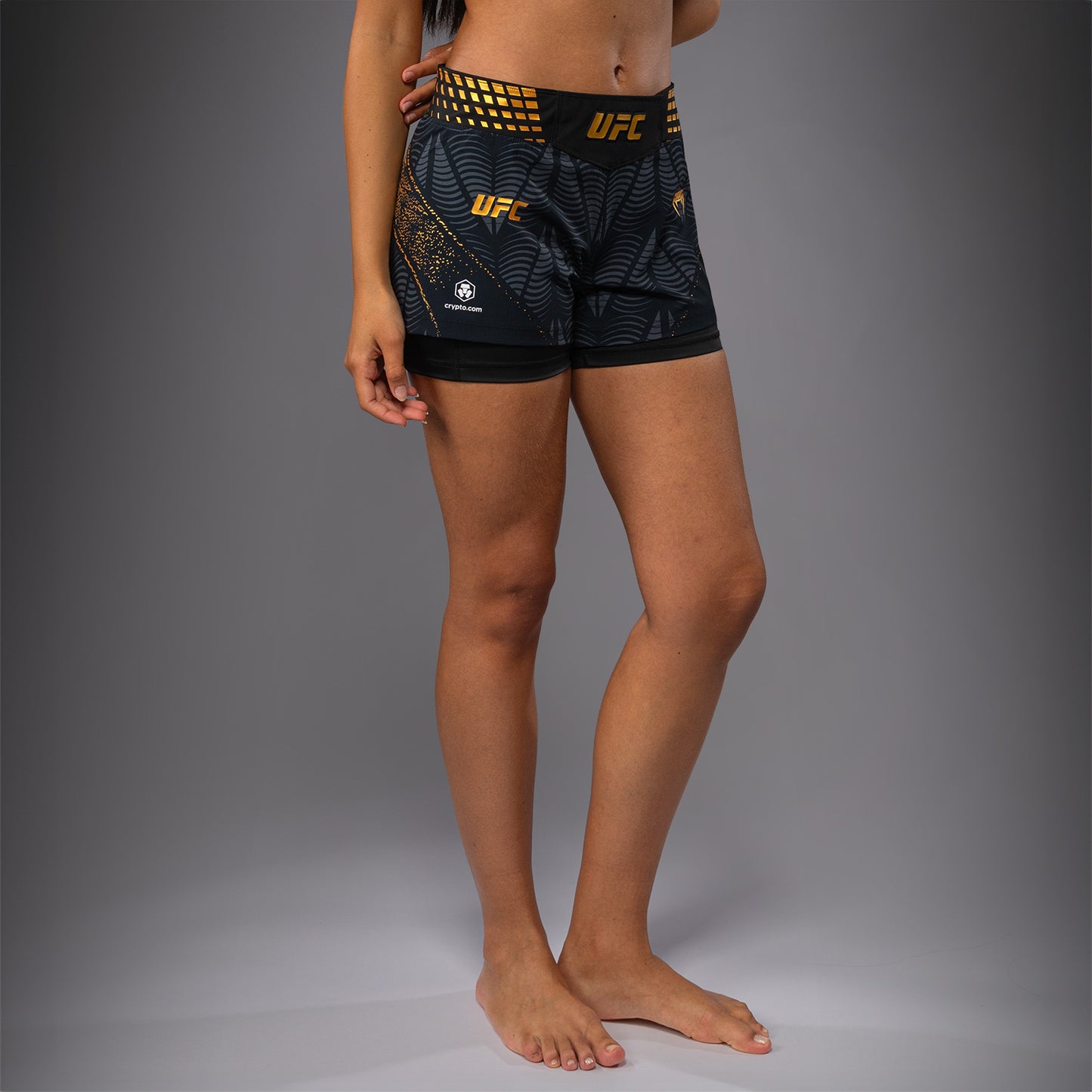 UFC Zenith by Venum Authentic Fight Night Kurze Passform Fight Short Damen Personalisiert - Champion