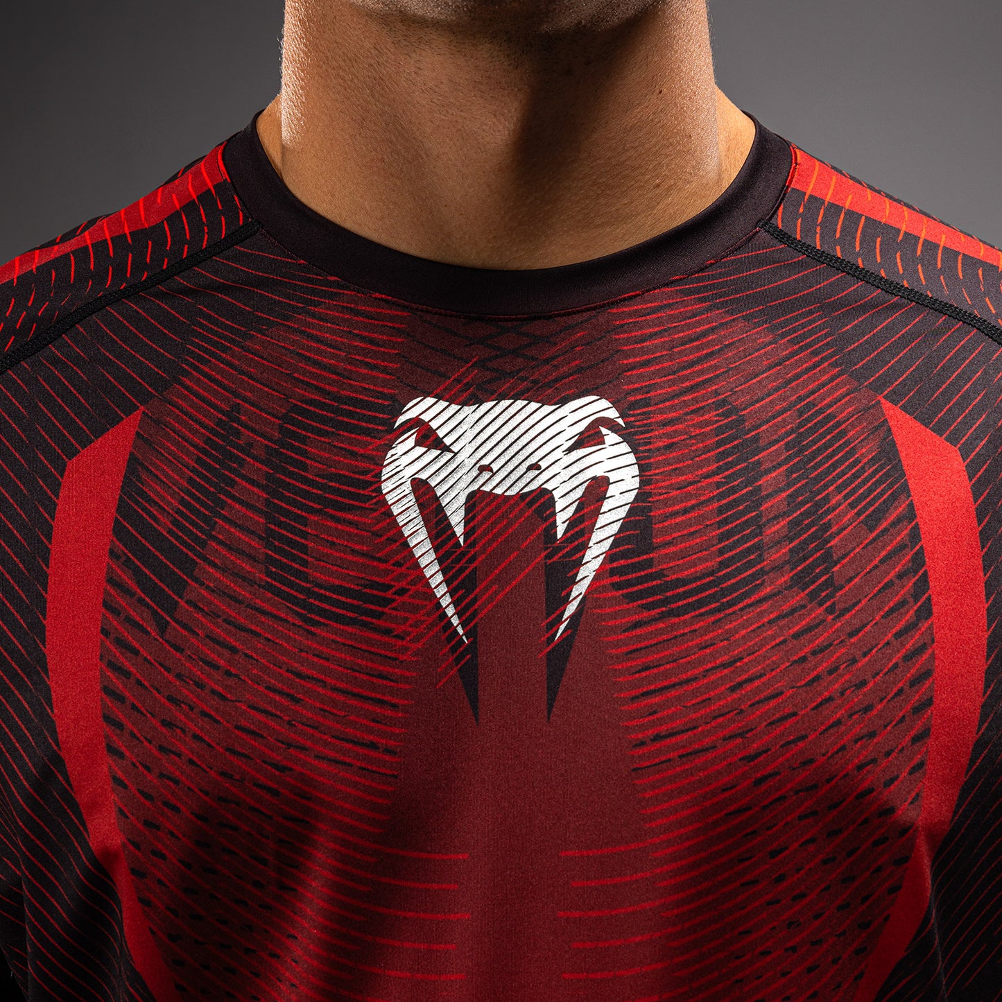 Venum Galactic 3.0 Dry-Tech T-Shirt - Rot/Silber