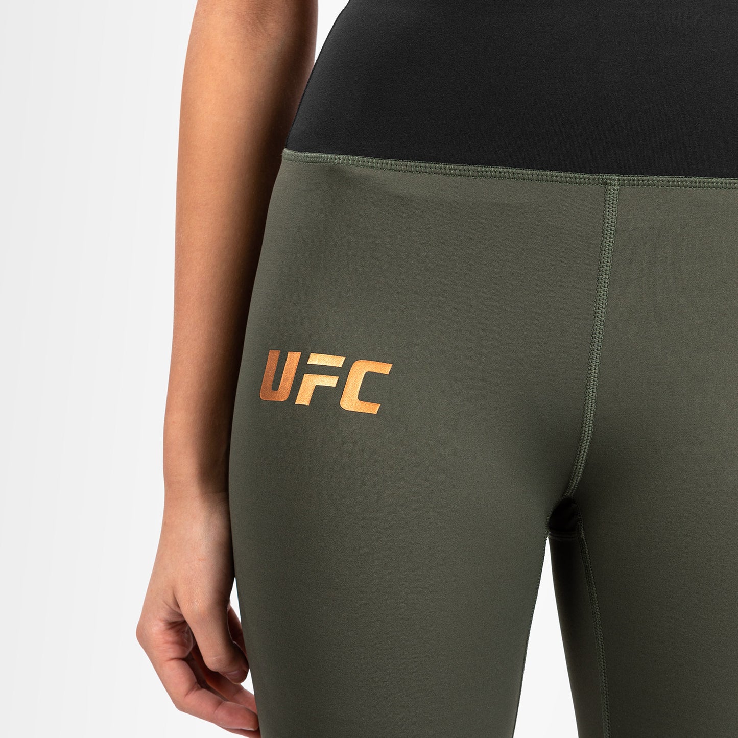 UFC Adrenaline by Venum Fight Week Performance-Tight für Frauen - Khaki/Bronze