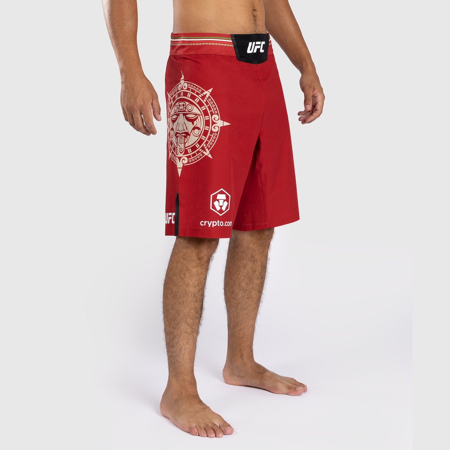 Noche UFC by Venum  Authentic Fight Night Herren Kampfshorts - Lange Passform - Rot