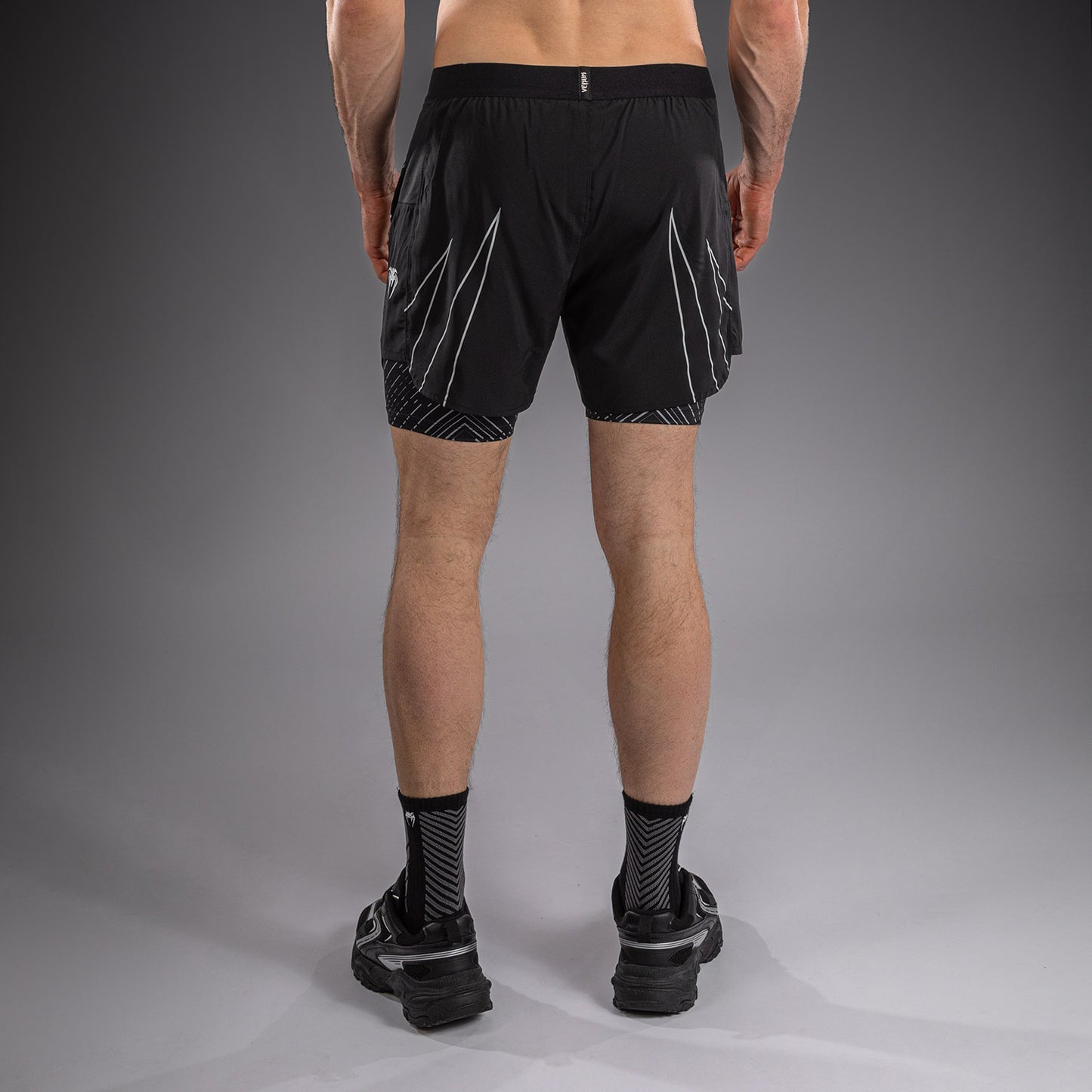 Venum Midnight Fury Trainingsshorts – Mitternachtsblau/Grau/Silber