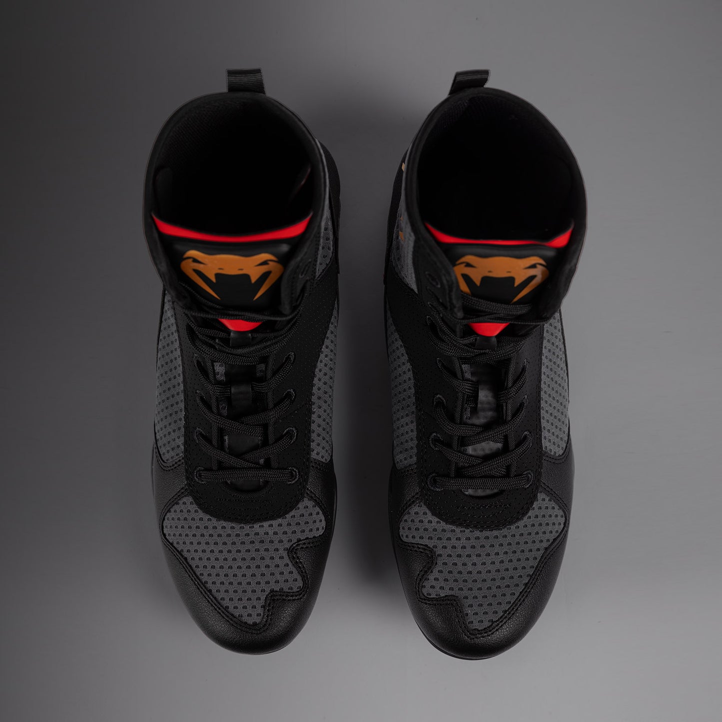Venum Elite Boxschuhe - Sturmgrau/Gold