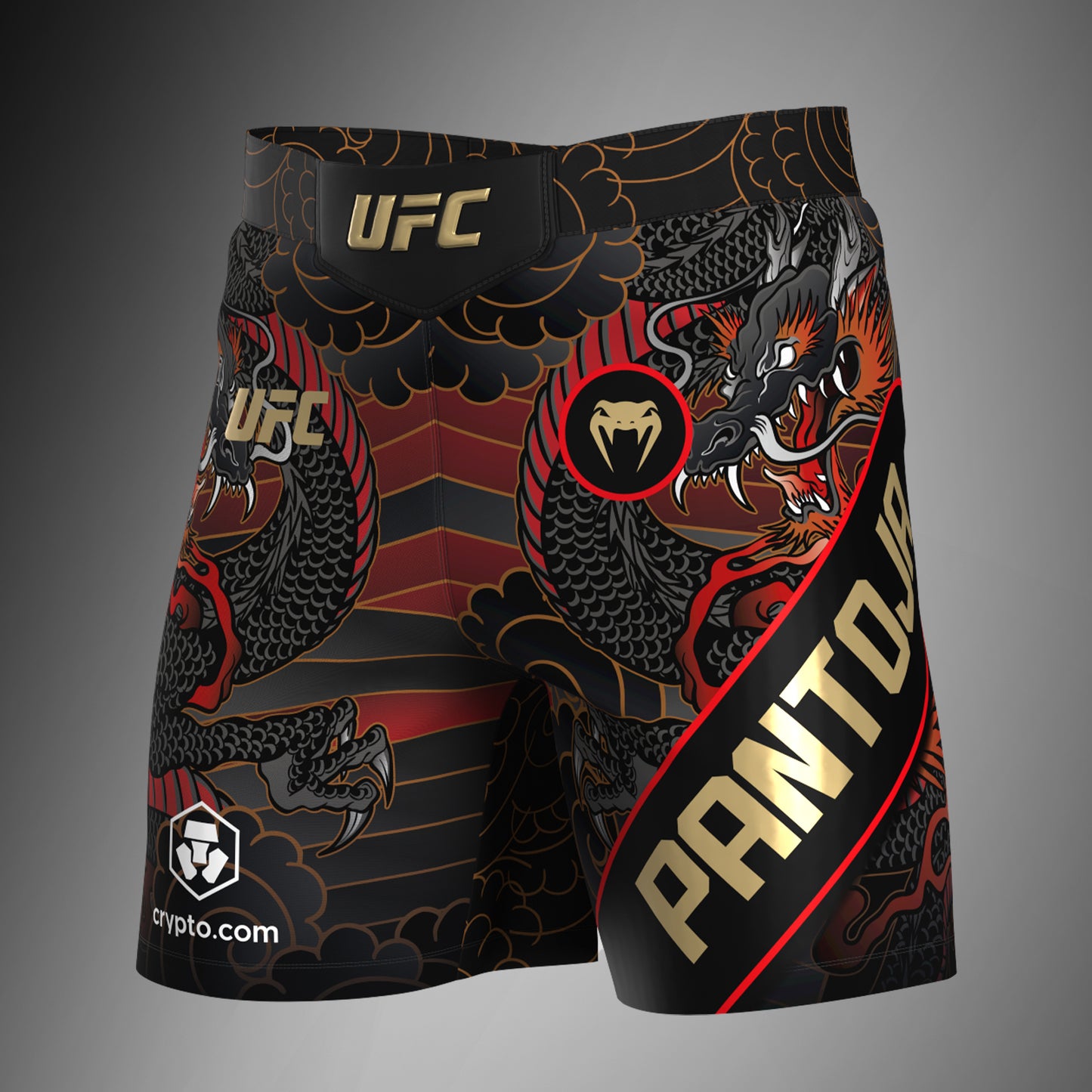 UFC Unrivaled by Venum Männer Alexandre Pantoja Short fit Kampfhosen - rot