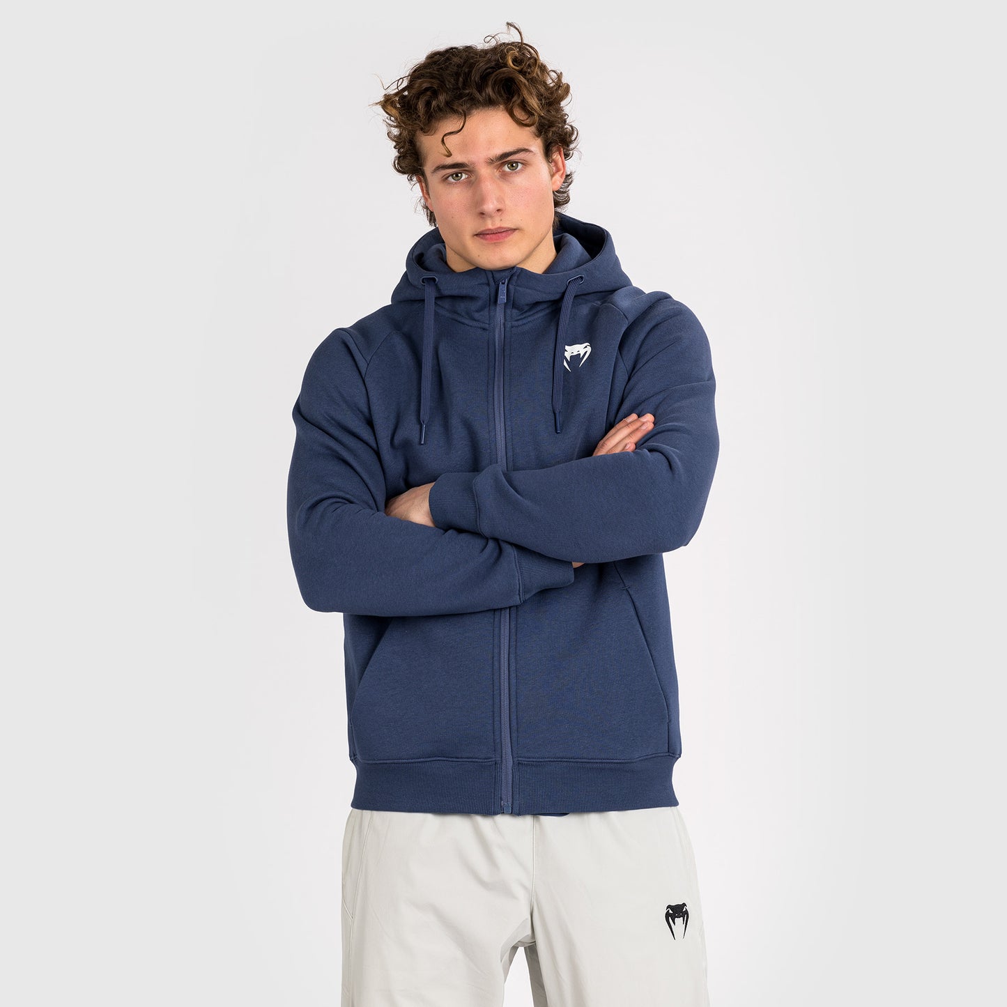 Venum Strikeland Kapuzenpullover mit Reißverschluss - Marineblau