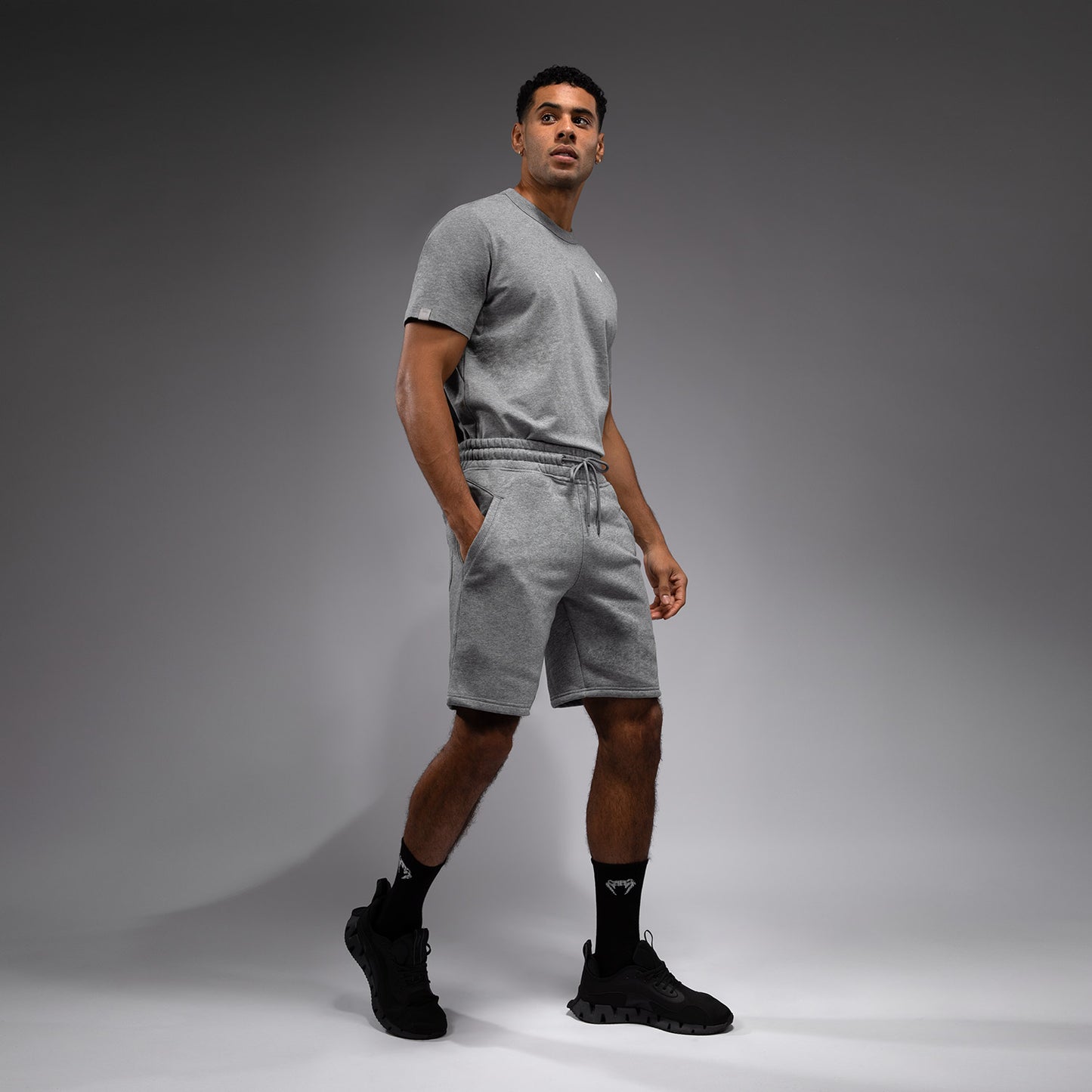 Venum Silent Power Baumwollshorts - Cloudy Grey