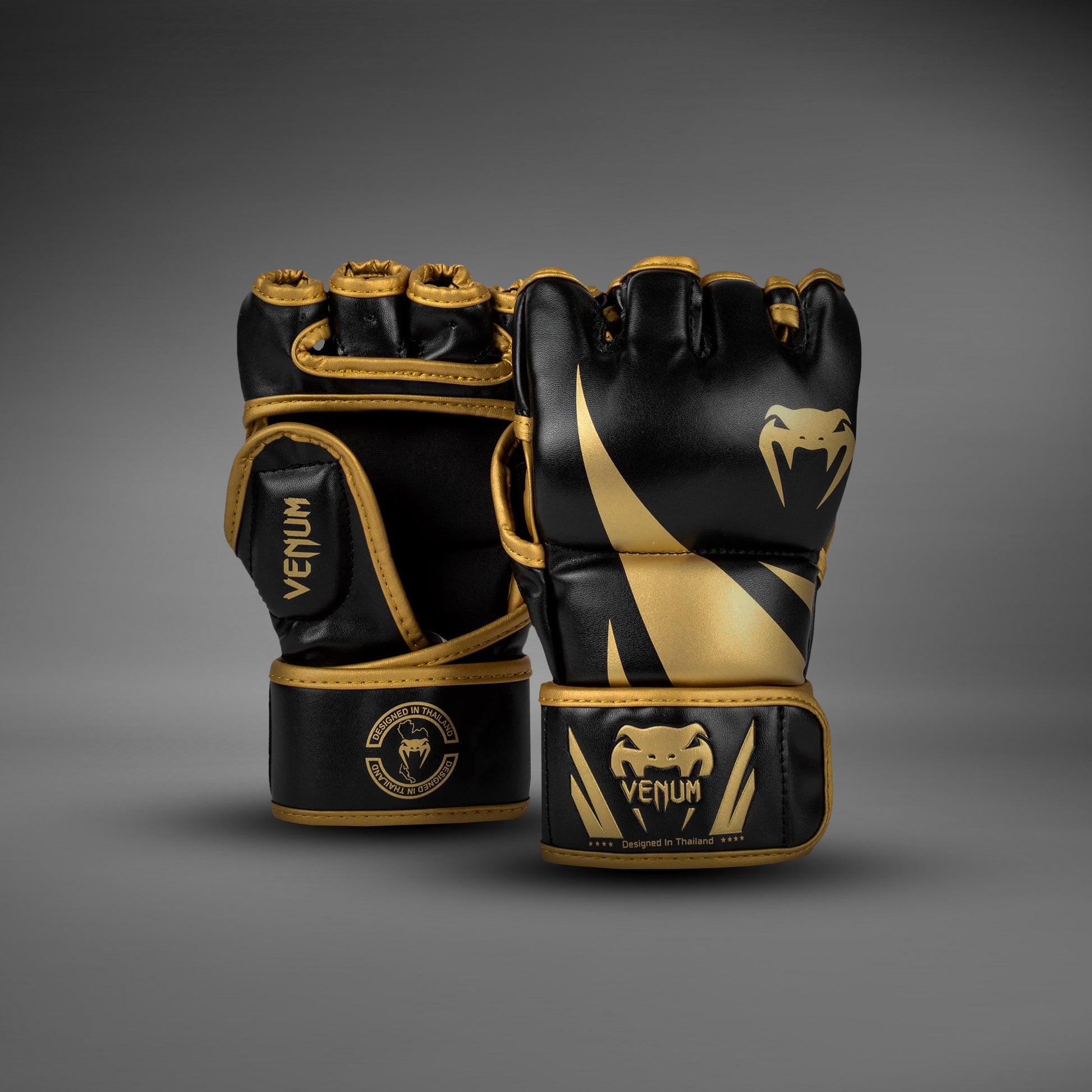 der goldene handschuhe Venum Challenger 2.0 MMA-Handschuhe – Schwarz/Gold