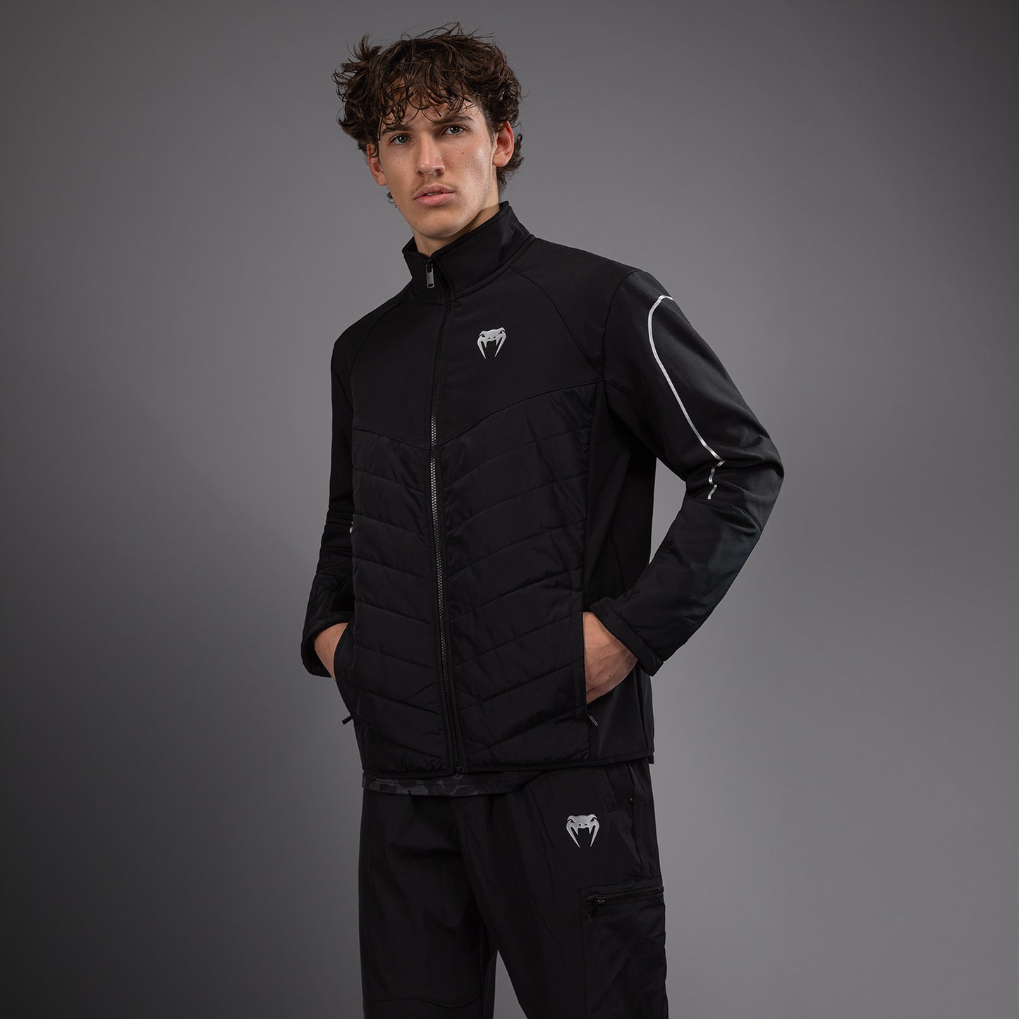 Venum Paddock Softshell Jacke Lange Ärmel - Schwarz