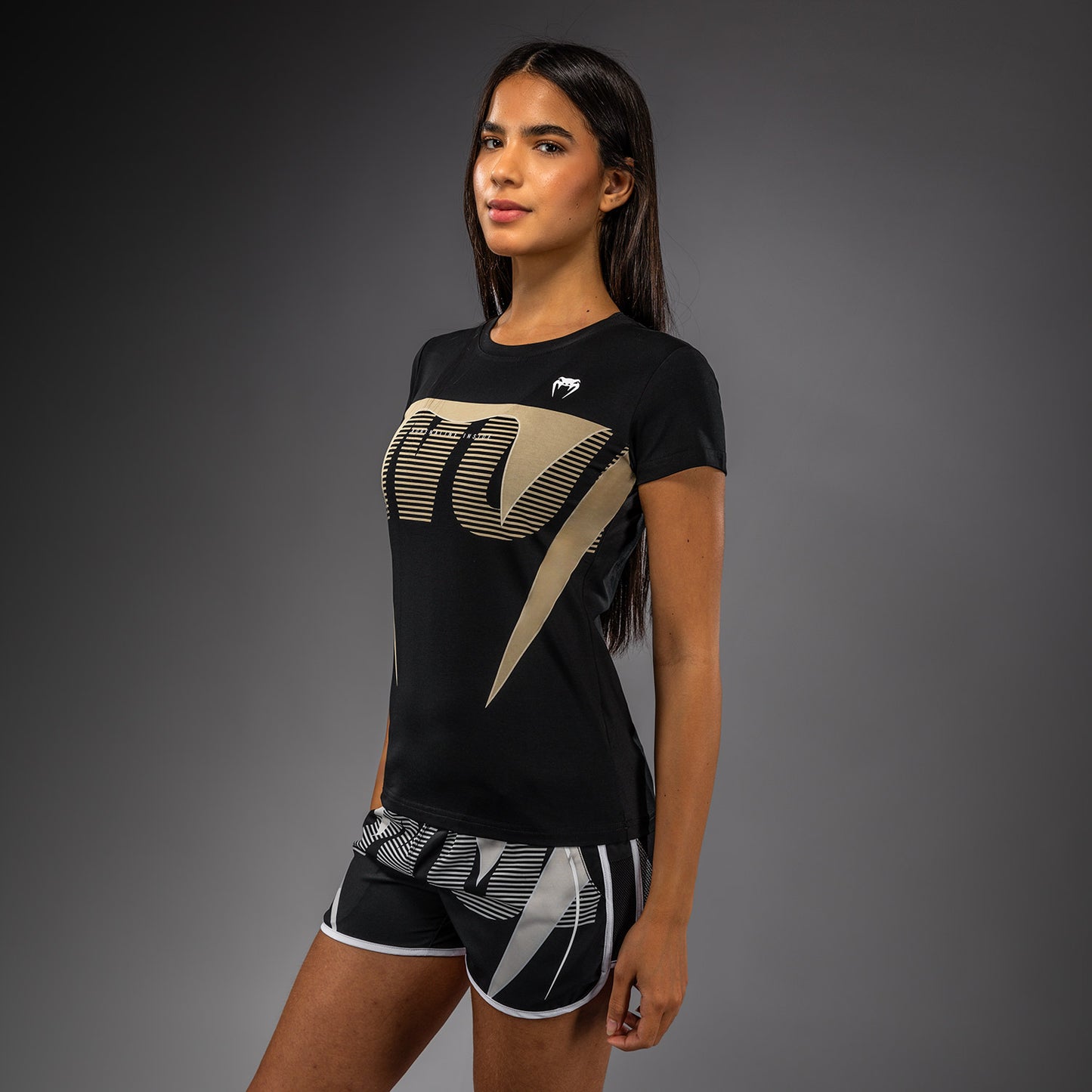 Venum Adrenaline Damen T-Shirt – Schwarz/Elfenbein