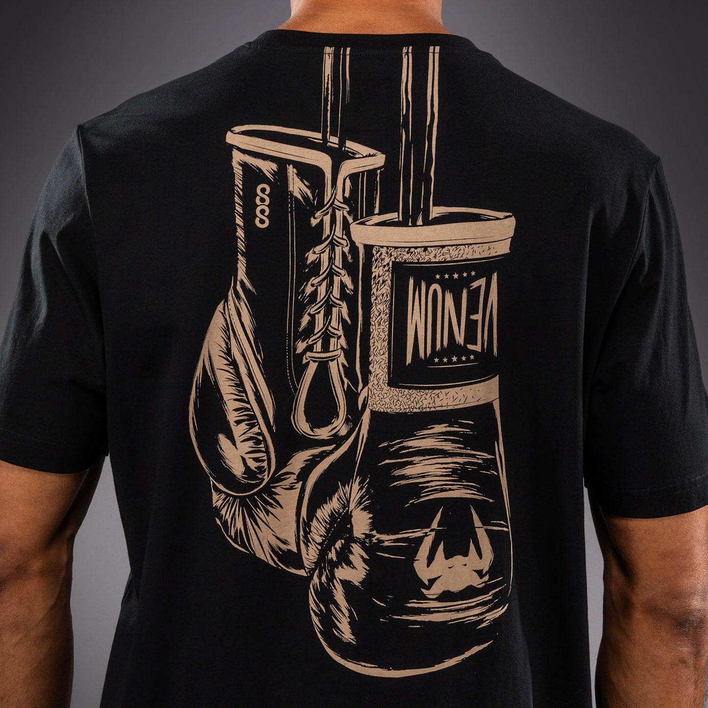 Venum Fight Icon T-Shirt aus Baumwolle - Schwarz