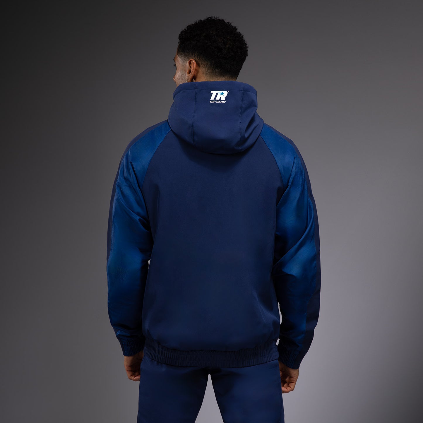 Venum x Top Rank Original Herren Full Zip Hoodie - Marineblau