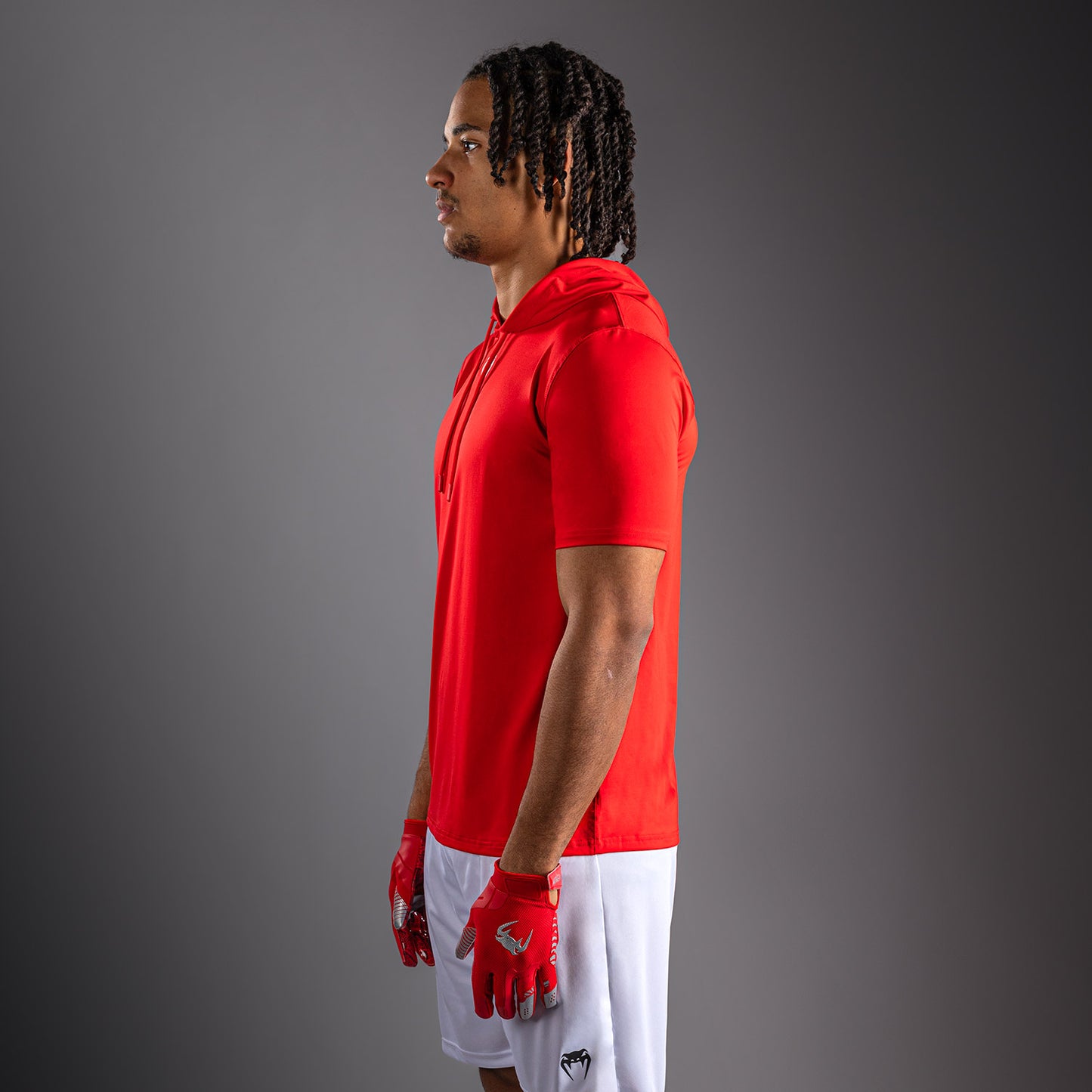 Venum Elite Kurzarm Dry-Tech Kapuzenpullover - Rot
