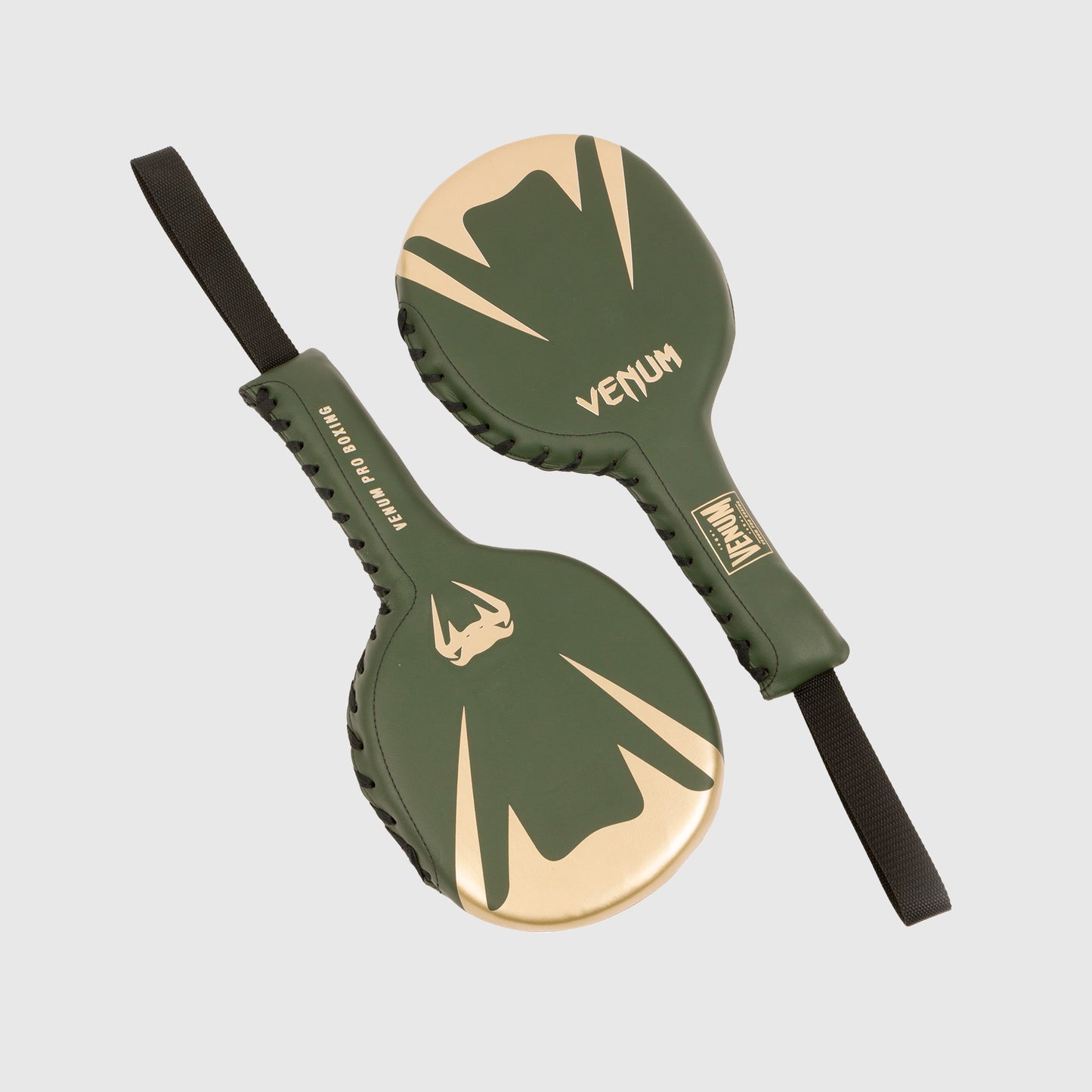 Venum Pro Boxing Ping-Pong Handpratzen - Khaki/Gold