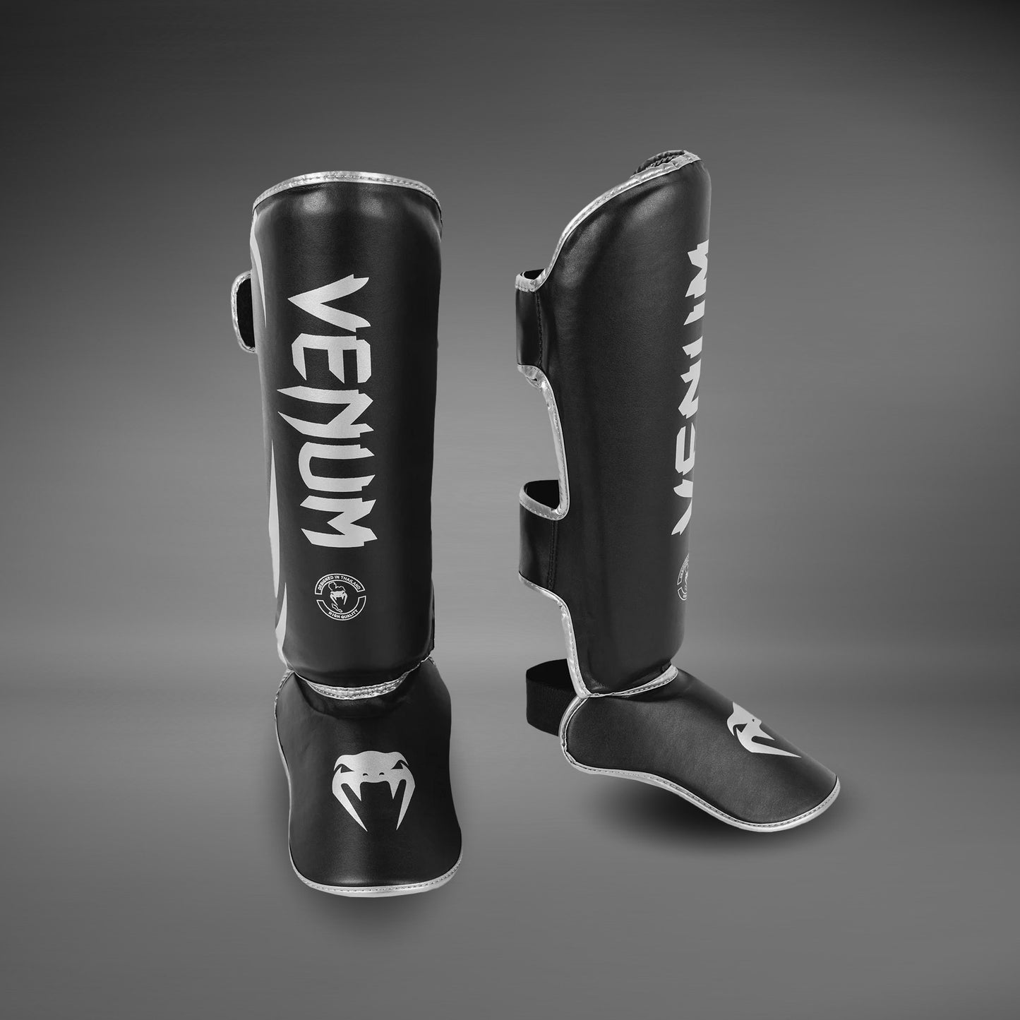 Venum Challenger Standup-Schienbeinschoner – Schwarz/Silber