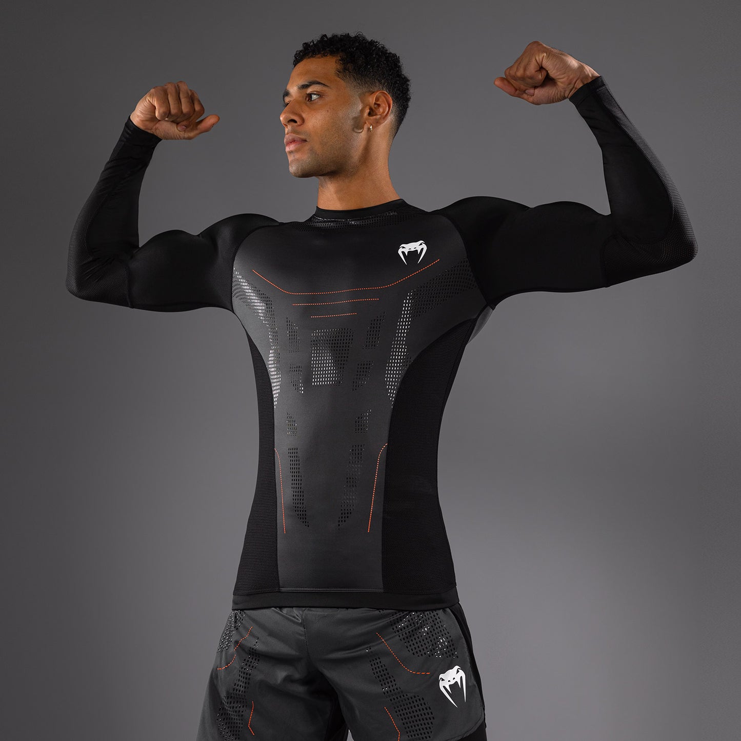 Venum Technical 3.0 Langarm Rashguard - Graphit