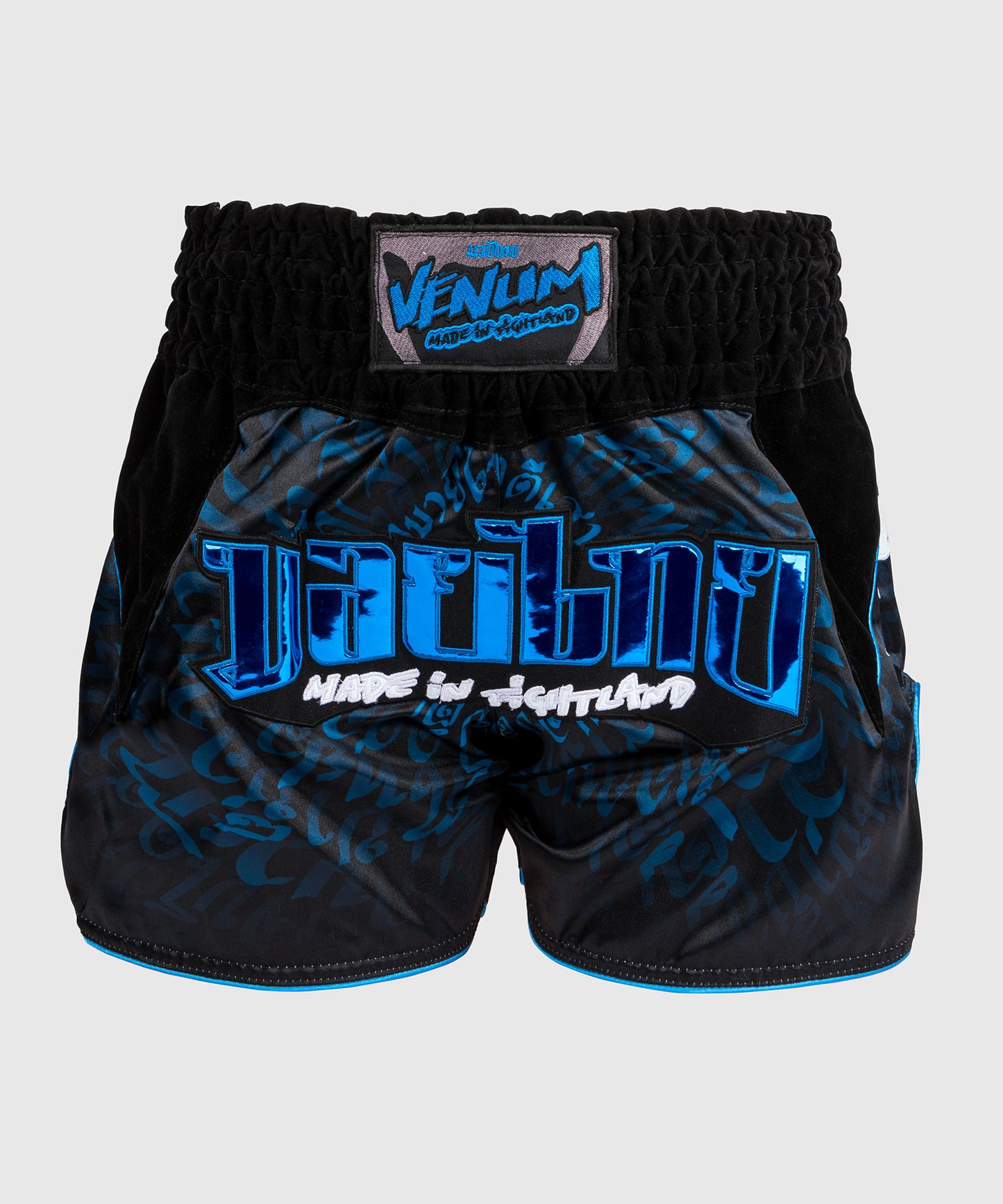 Venum Attack Muay Thai Shorts - Schwarz/Blau