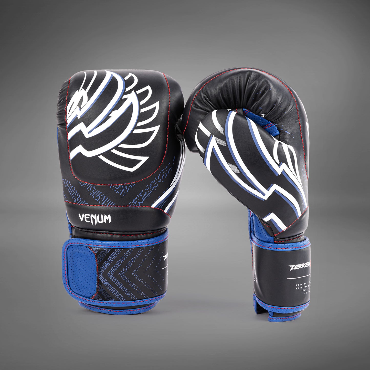 Venum x TEKKEN 8 - Jin Kazama Boxhandschuhe - Blau/Schwarz/Weiß