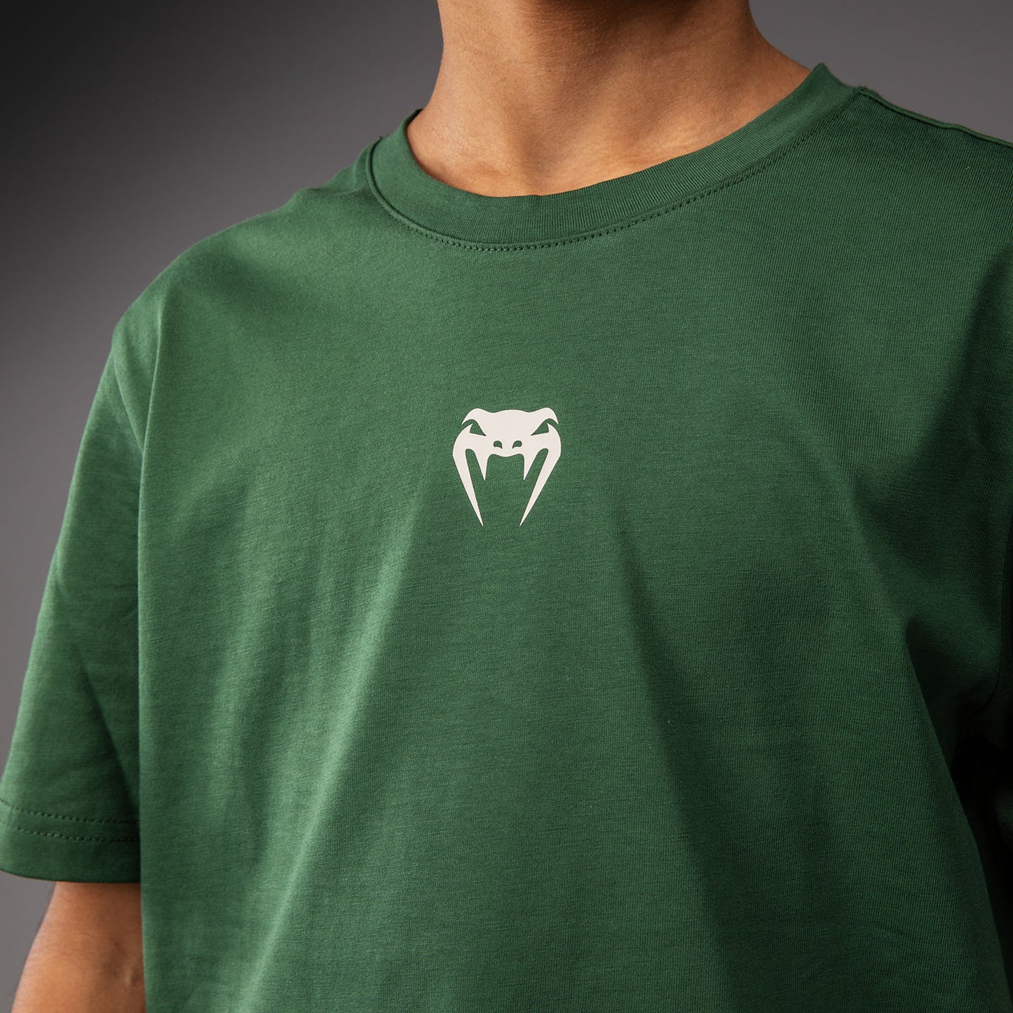 Venum Contender T-Shirt für Kinder – Waldgrün/ Off-White