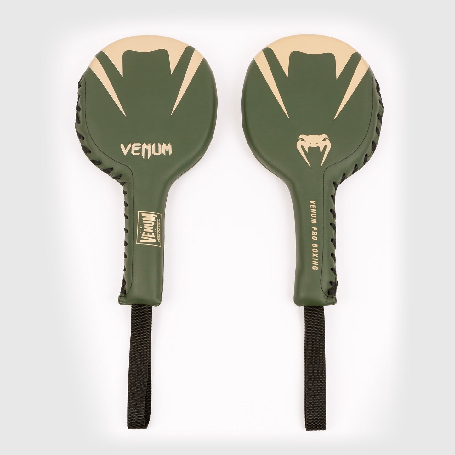 Venum Pro Boxing Ping-Pong Handpratzen - Khaki/Gold