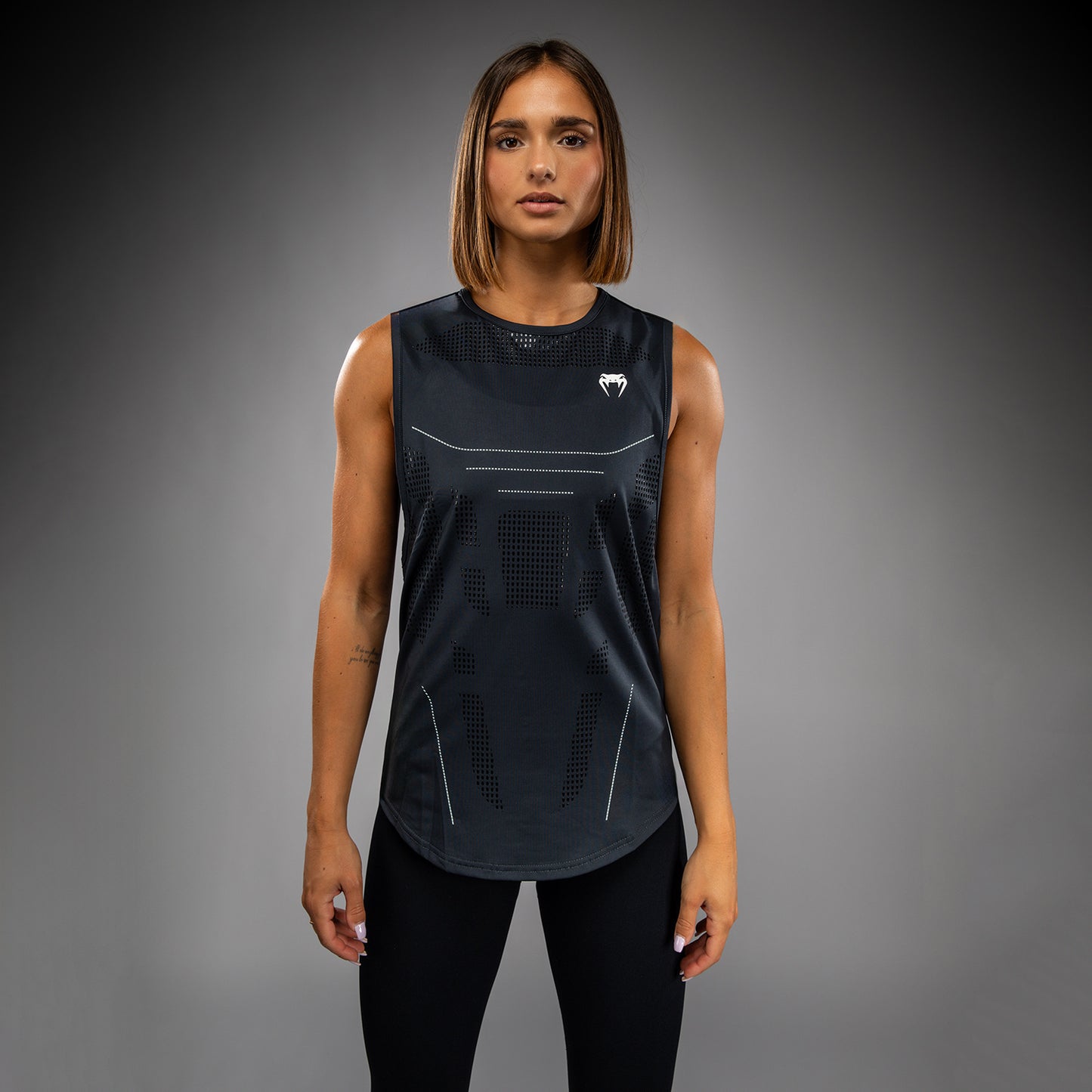Venum Technical 3.0 Damen Dry Tech Tank Top - Grigio tempesta