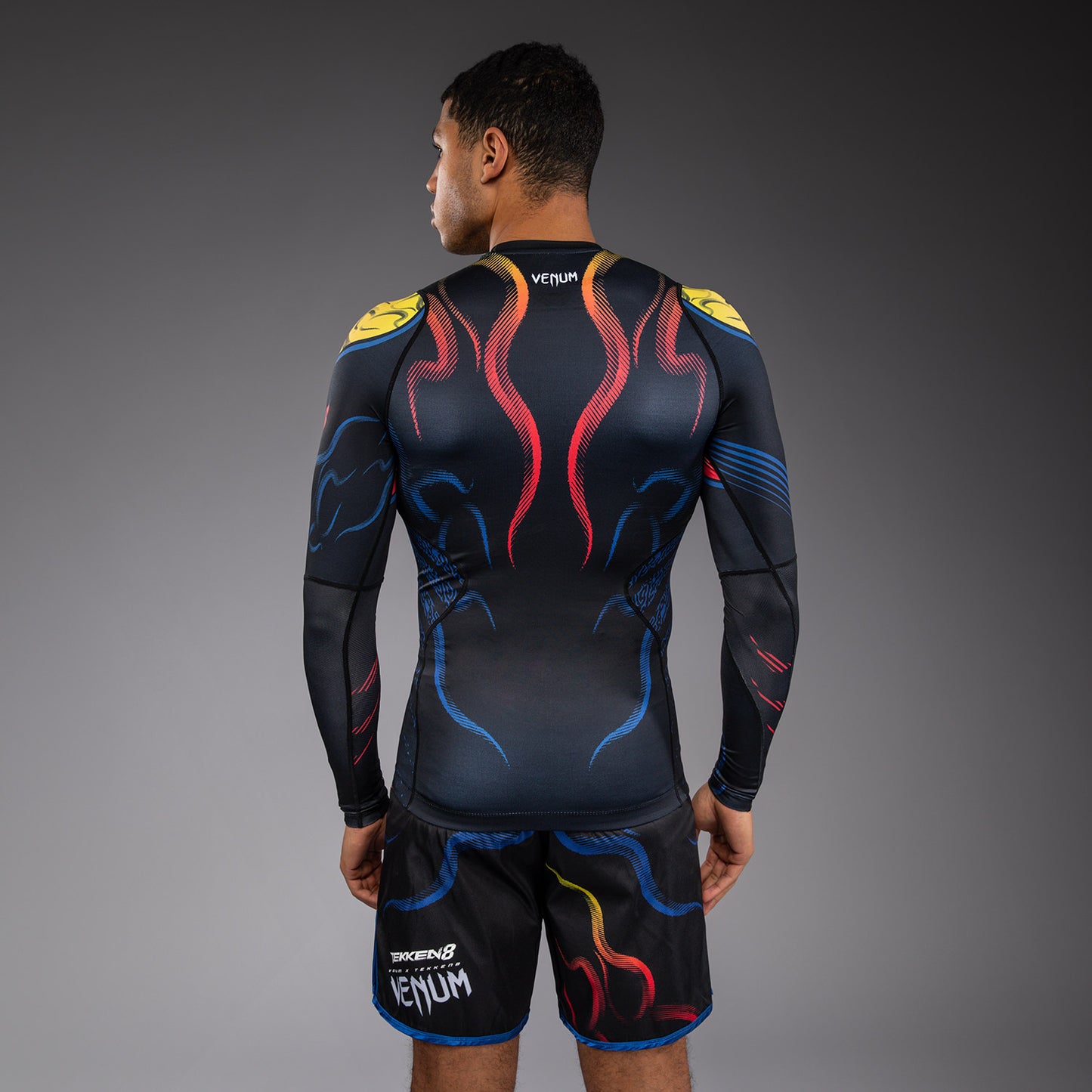Venum x TEKKEN 8 Langarm Rashguard - Schwarz/Orange