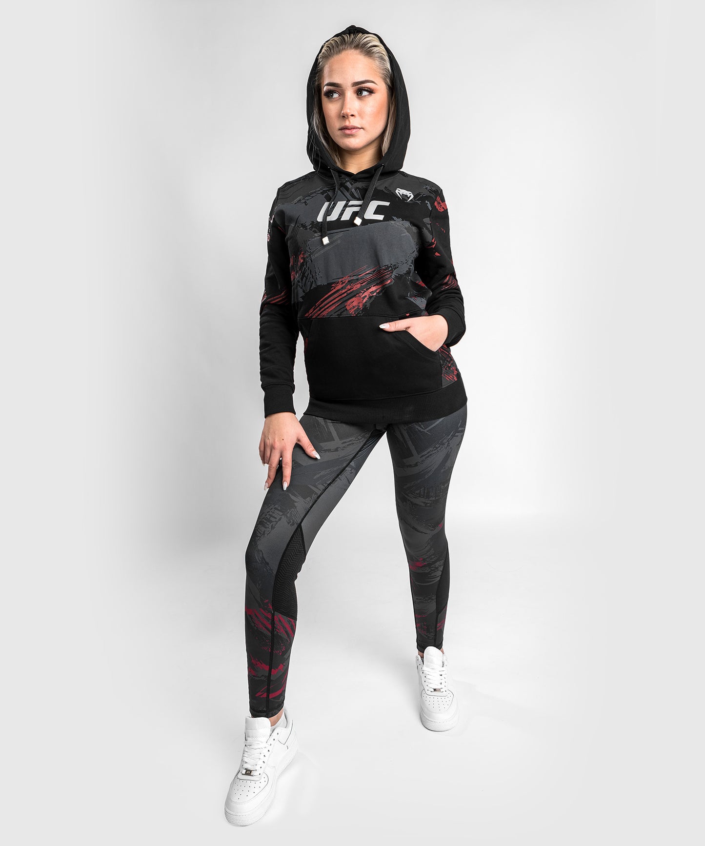 UFC Venum Authentic Fight Week 2.0 Hooded Sweatshirt – Für Frauen – Schwarz