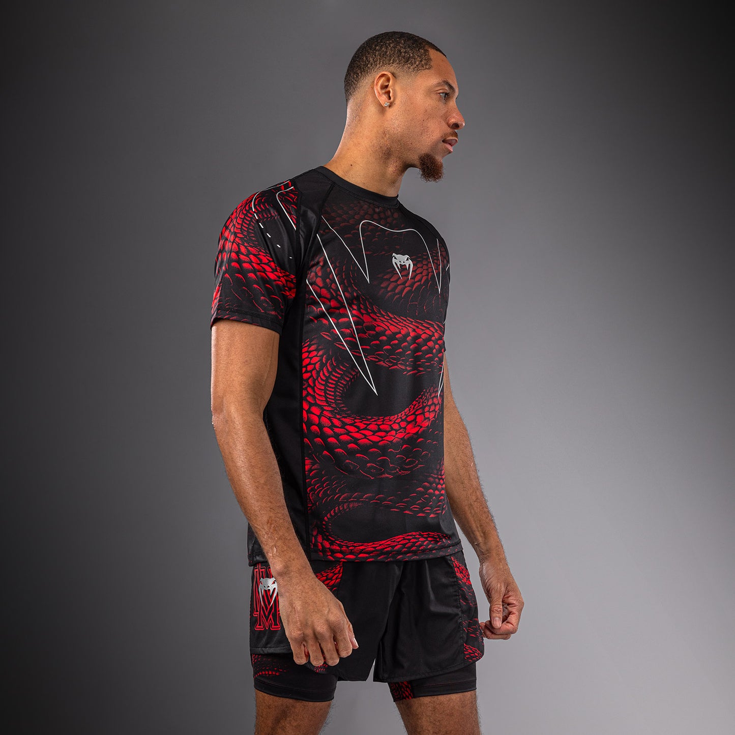 Venum Matupa Dry-Tech-T-Shirt - Schwarz/Rot/Silber