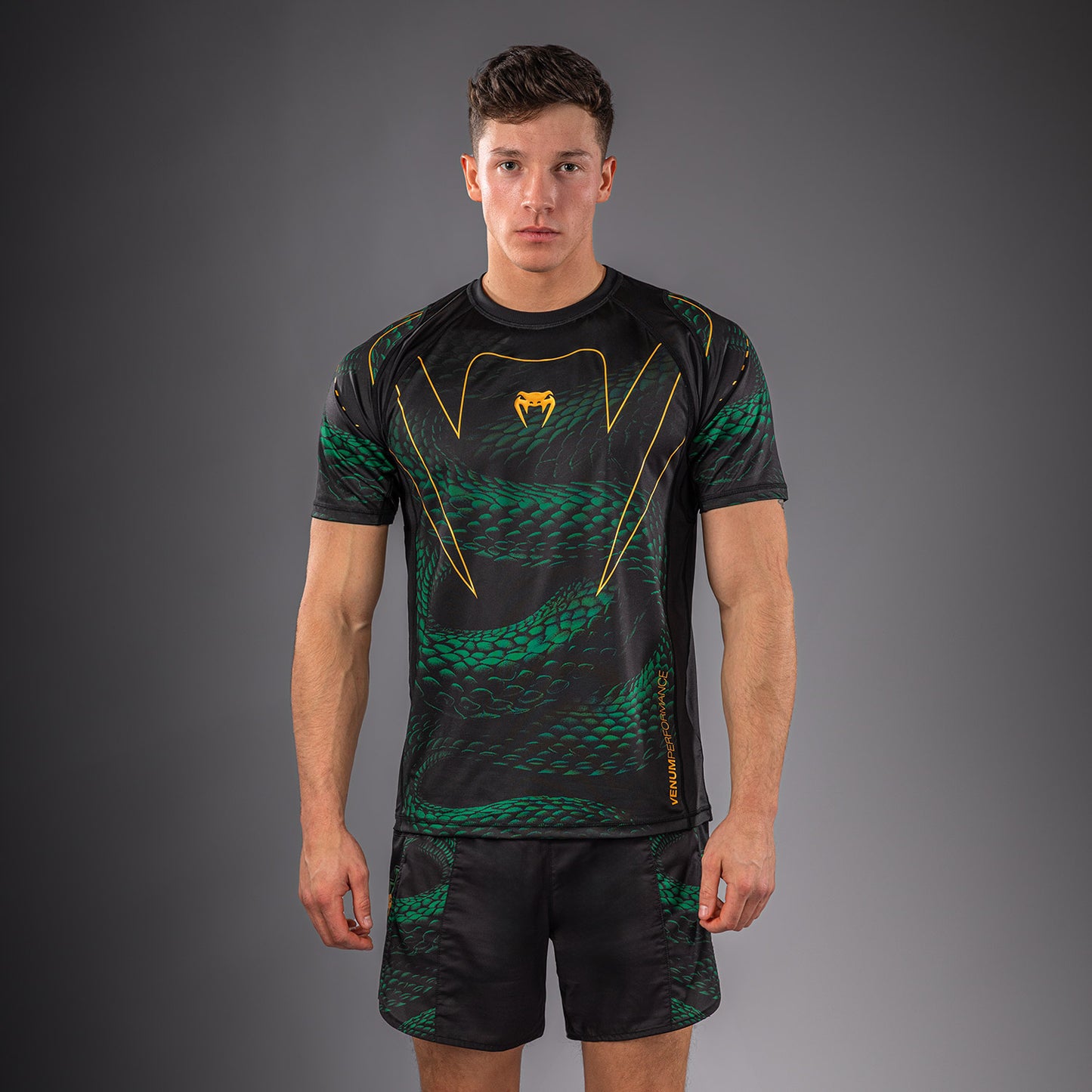 Venum Matupa Dry-Tech-T-Shirt - Schwarz/Grün/Gold