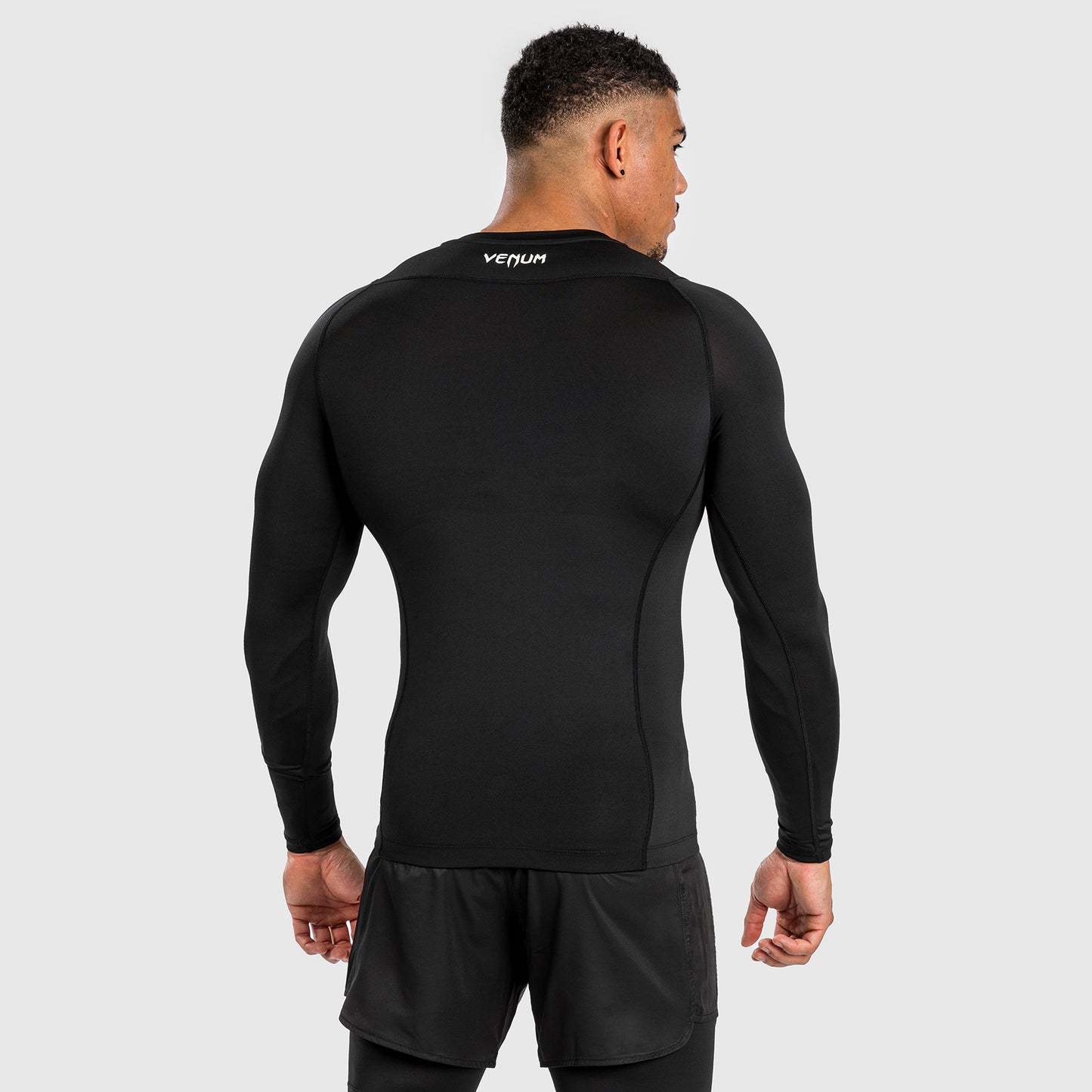 Venum Attack Herren Langarm Rashguard - Schwarz/Grau