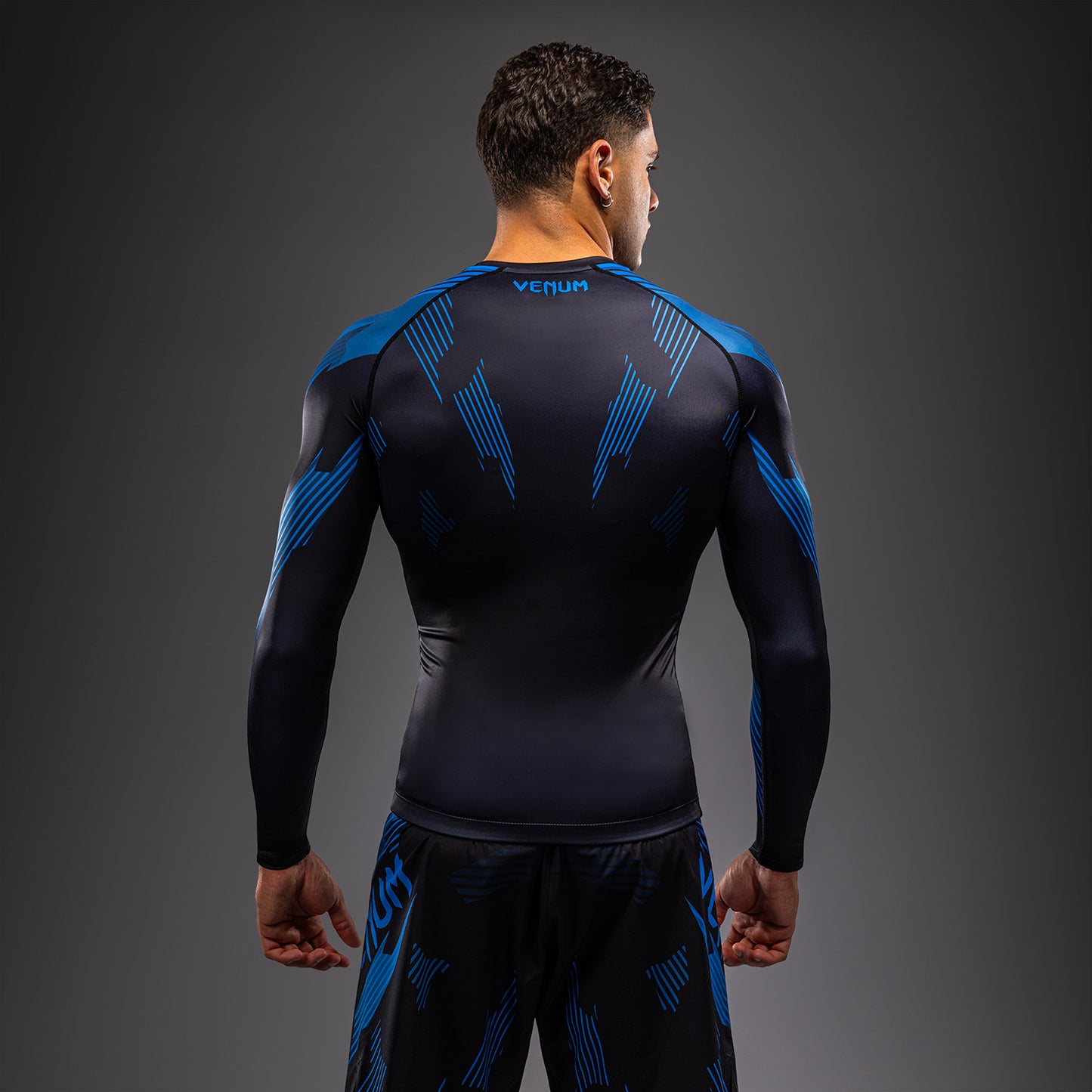 Venum No-Gi 6.0 Langarm Rashguard - Schwarz/Blau