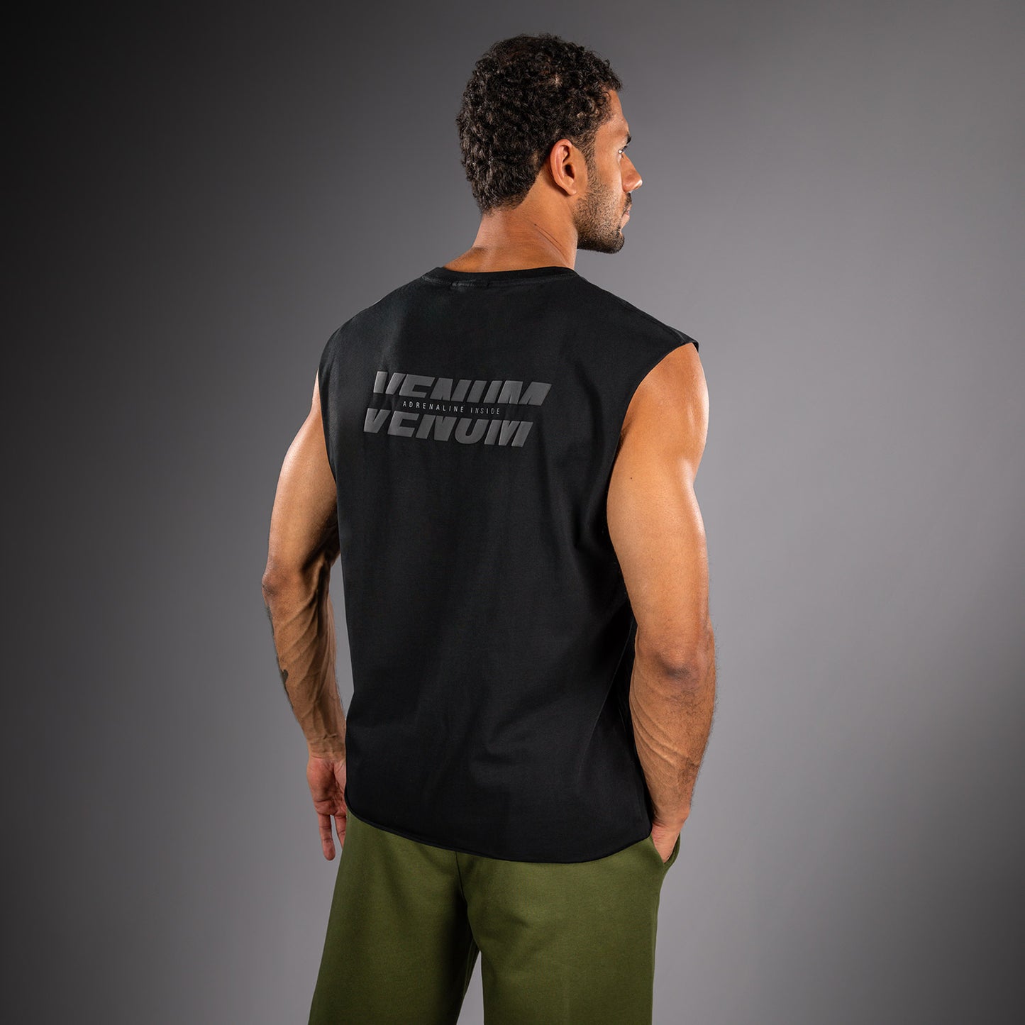 Venum Divide Ärmelloses T‑Shirt - Schwarz
