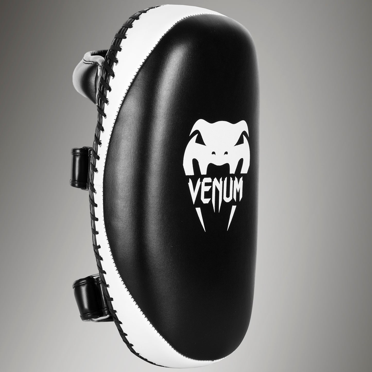 Venum Light Kick Pads - Skintex Leder - Schwarz/Ice (Paar)