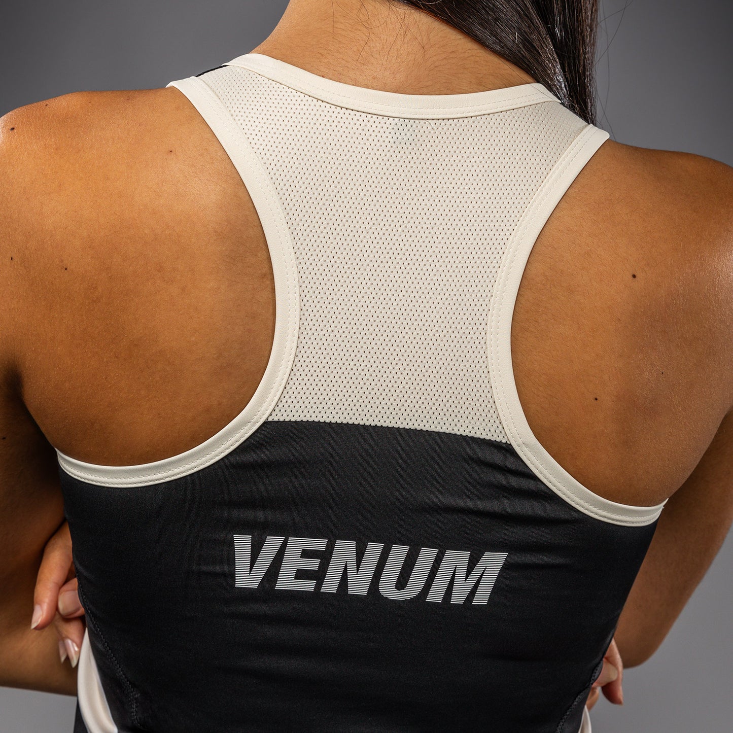 Venum Adrenaline Damen Dry Tech Tank Top – Schwarz/Elfenbein