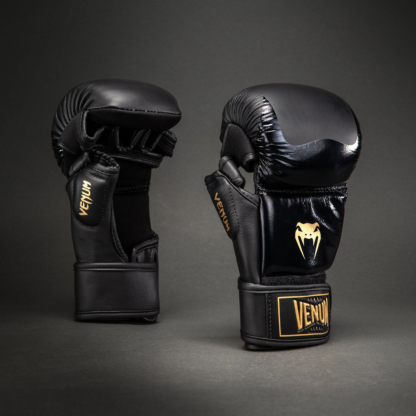 Venum Attack 2.0 Sparringhandschuhe Leder – Schwarz/Gold