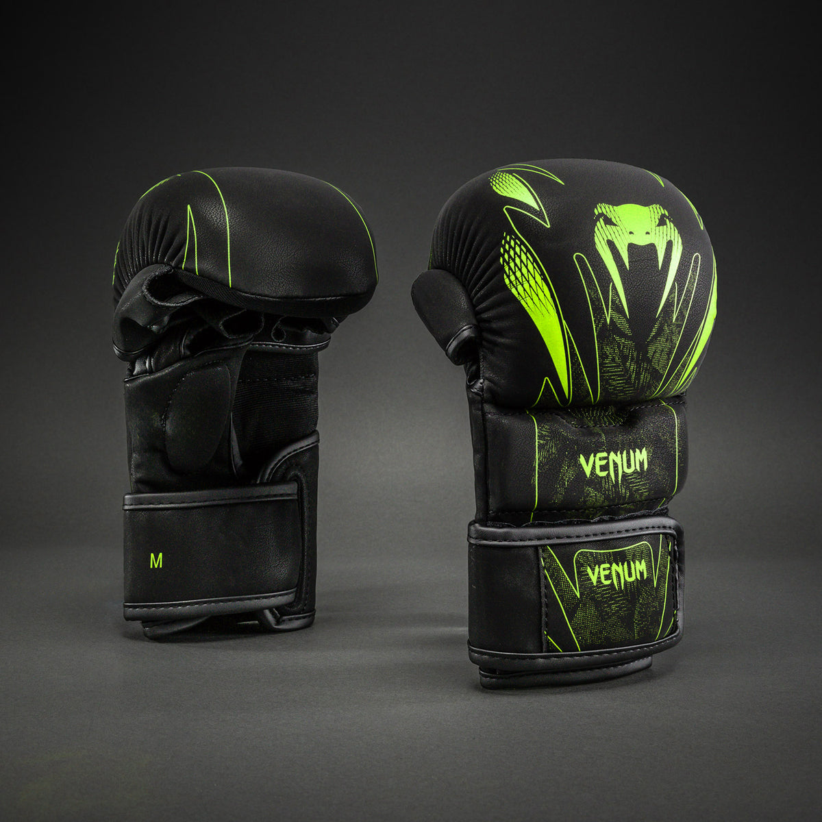 Venum Amazonia Reborn MMA-Sparringshandschuhe - Schwarz/Grün