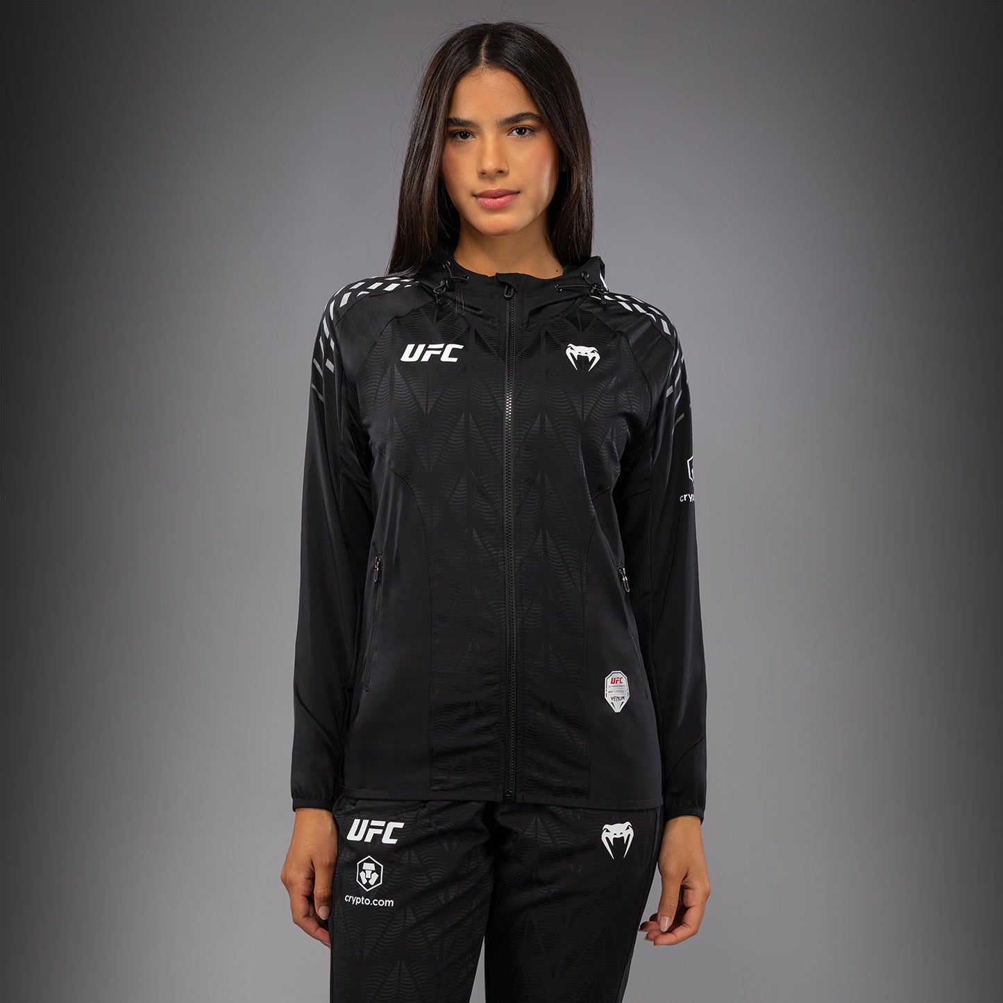 UFC Zenith by Venum Authentic Fight Night Kapuzenjacke Damen - Schwarz
