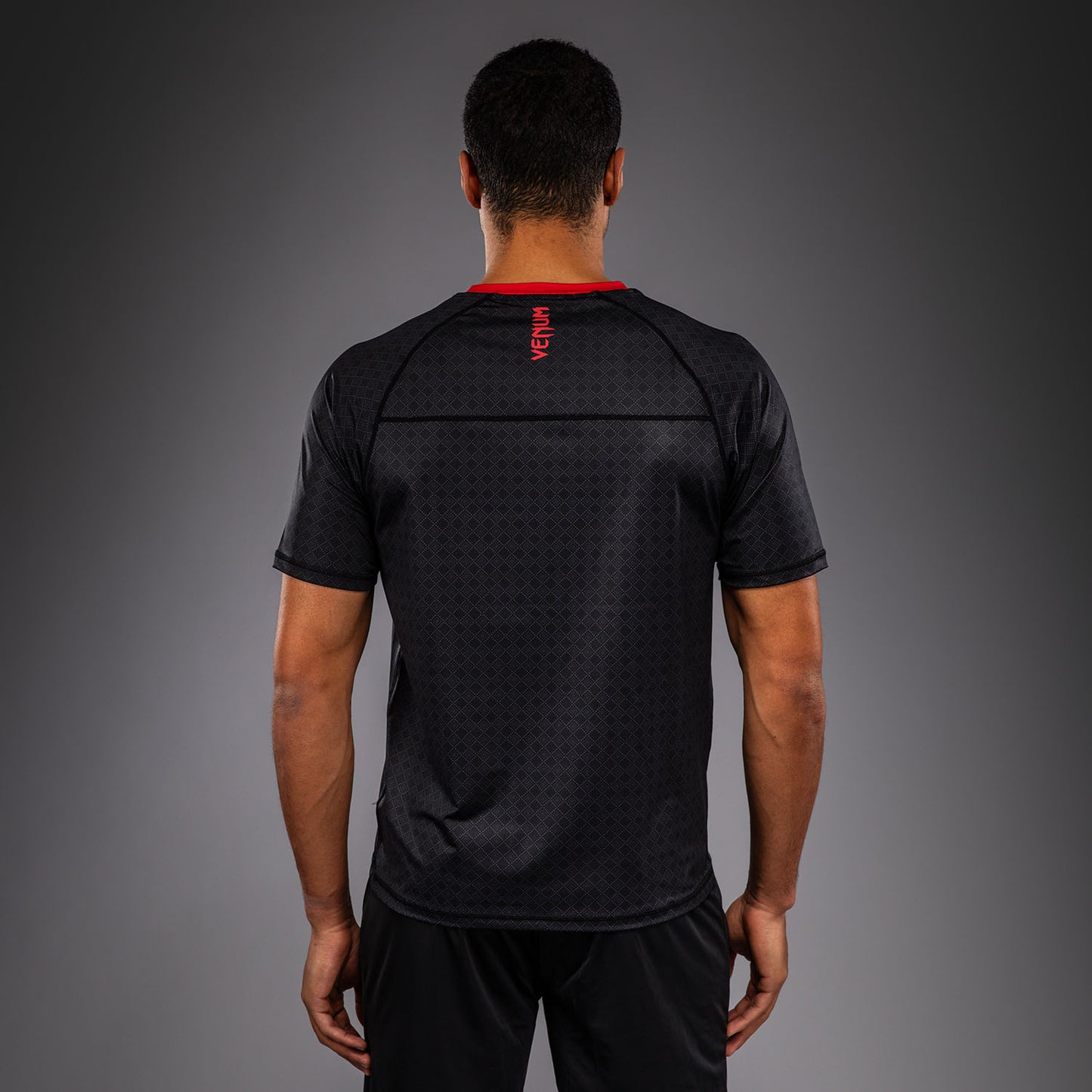 Venum x Roger Gracie Signature Dry-Tech-T‑Shirt - Schwarz/Rot
