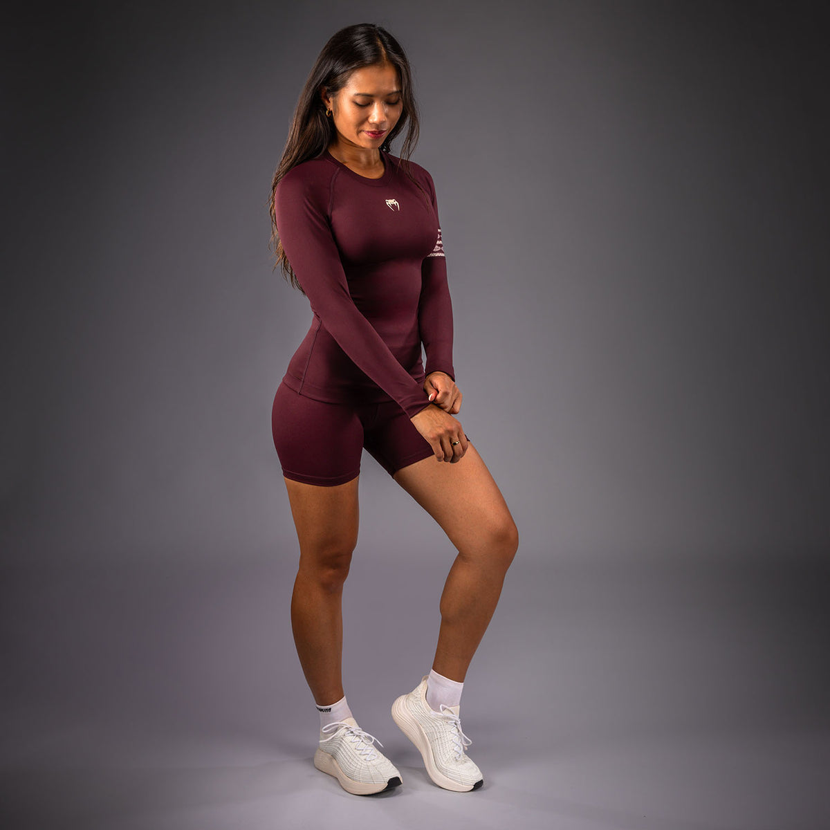 Venum Talisman Langarm Rashguard - Pflaume
